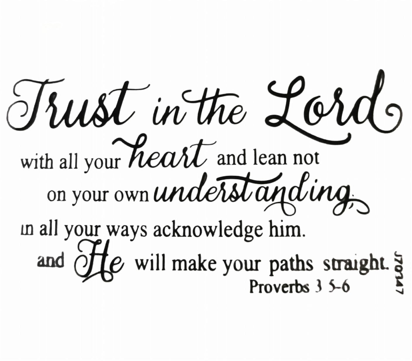 Bible Verse Wall Stickers Inspirational Quote Wall Decals Religious (2 Styles).
