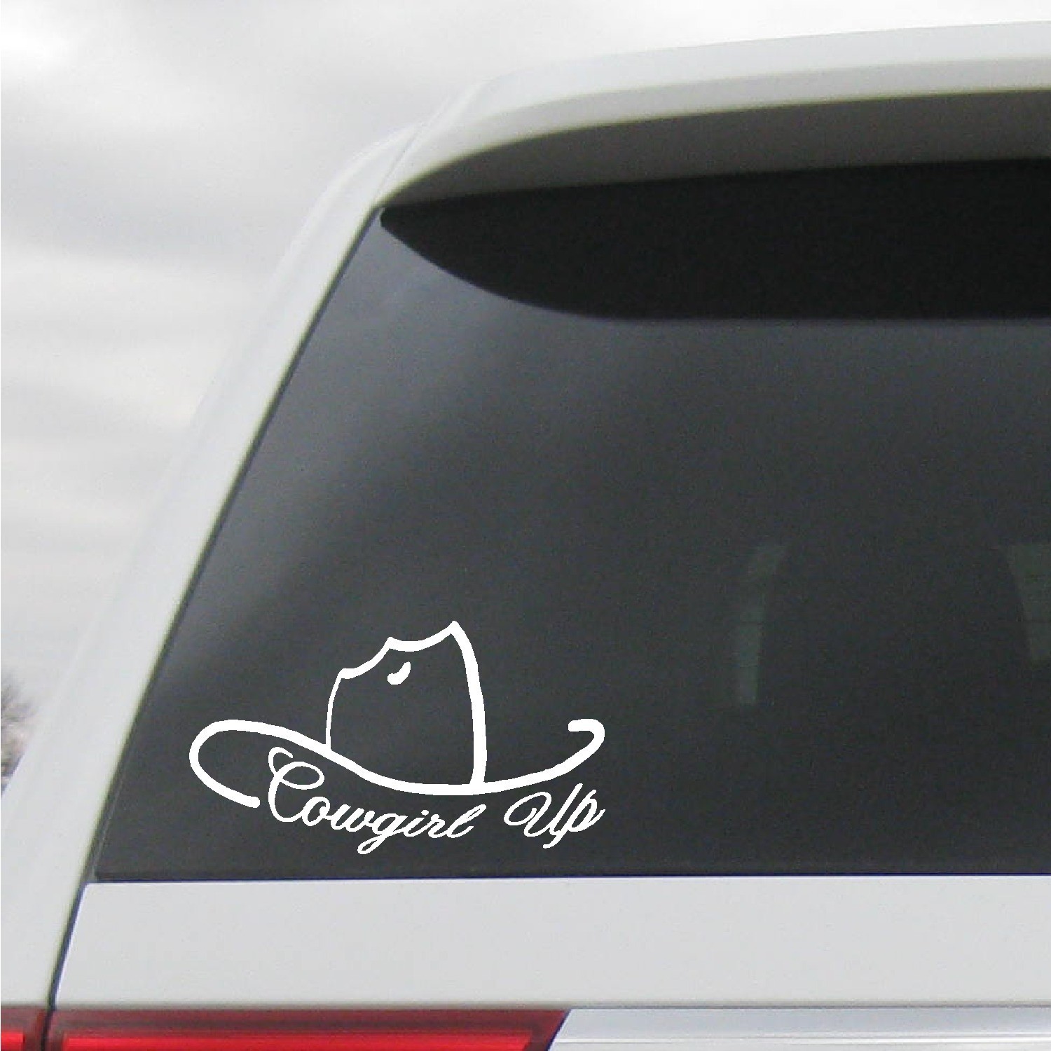 COWGIRL UP DECAL COUNTRY GIRL VINYL STICKER WINDOW WESTERN GRAPHIC