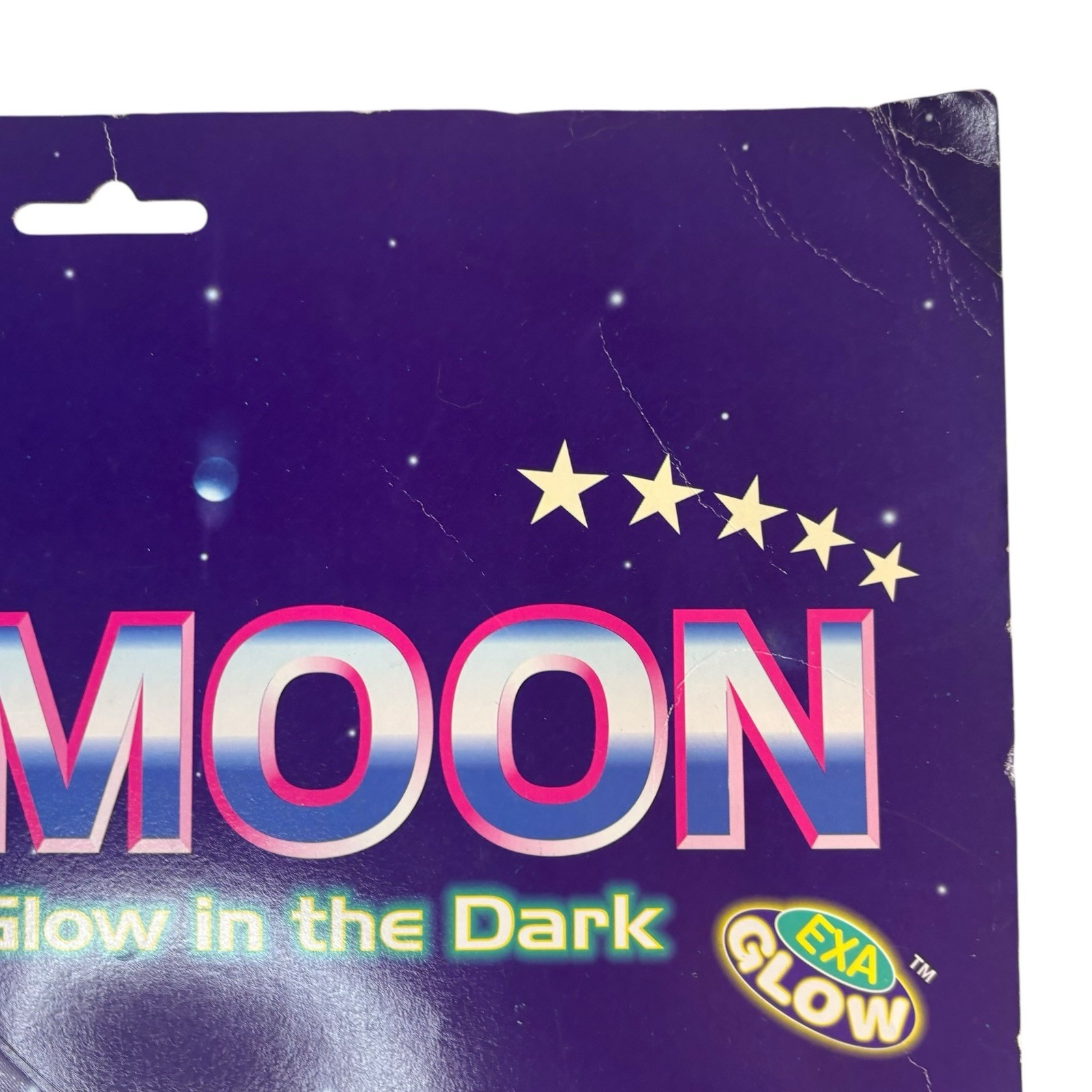 SEALED Vintage "Moon Glow in the Dark" Space Star Bedroom Large Size Y2K 90s NOS