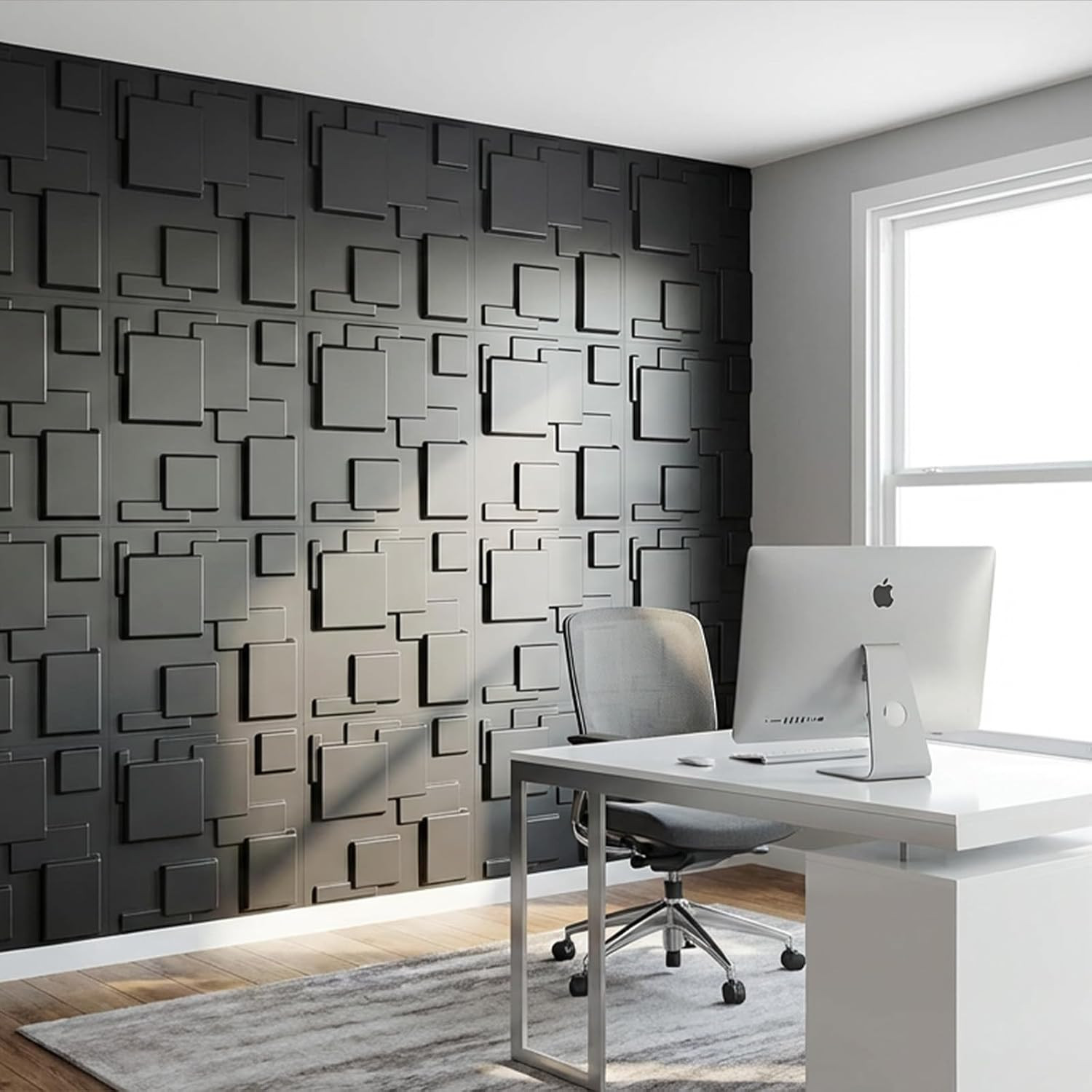 Diamond 3D Wall Panels – Waterproof PVC Decor for Living Room & Office, 12 Pack