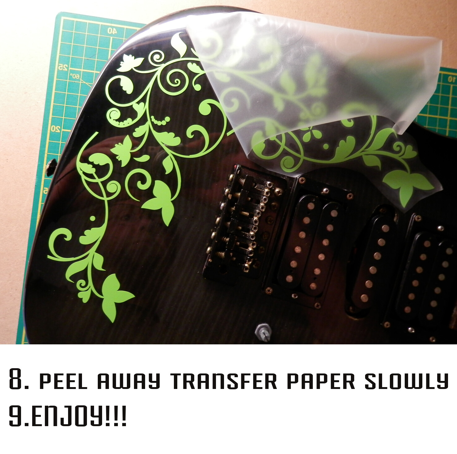 Customized Racing Stripes Decal Sticker for Guitars & Basses 13 Colour Options