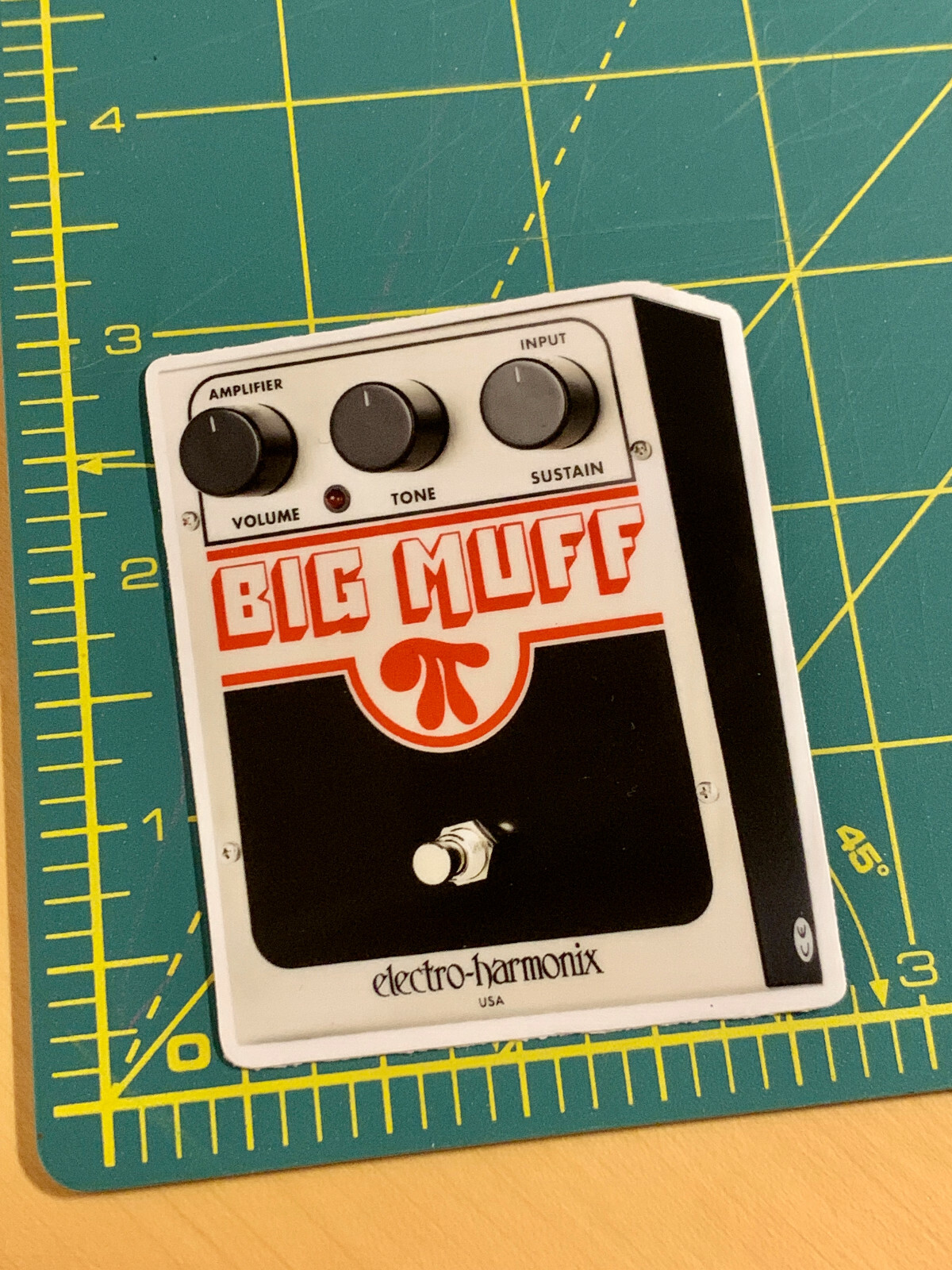 Electro Harmonix Big Muff Pi Fuzz Pedal Premium Vinyl decal sticker guitar skate
