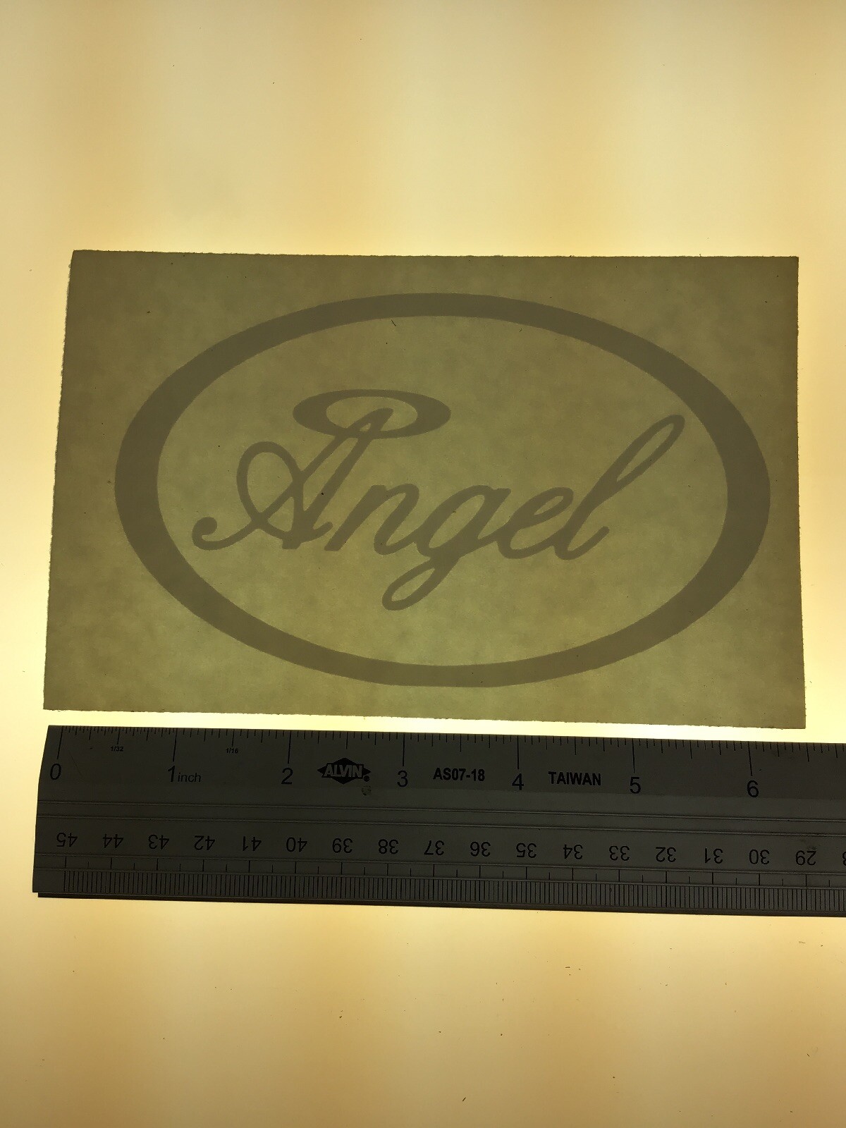 Angel With Halo – WHITE – Vinyl Sticker Decal – Y7-2.695