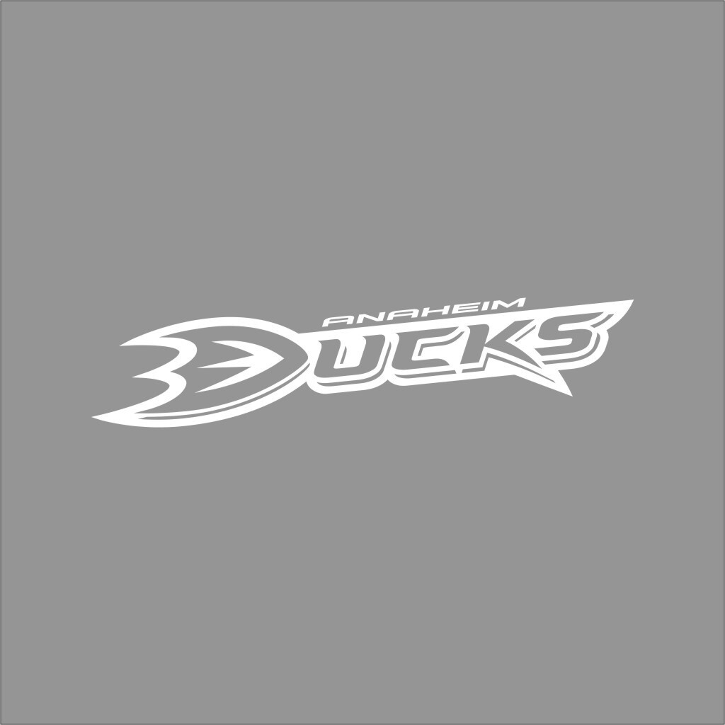 Anaheim Ducks #2 NHL Team Logo 1 Color Vinyl Decal Sticker Car Window Wall