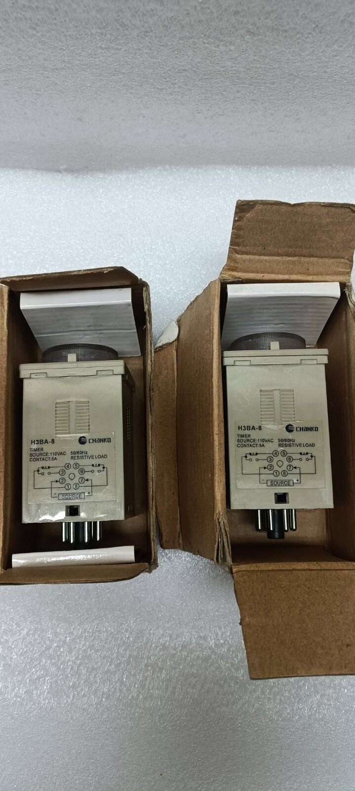 Chanko H3BA-8 TIMER 0.5s to 100h LOT OF 2 FREE FAST SHIP