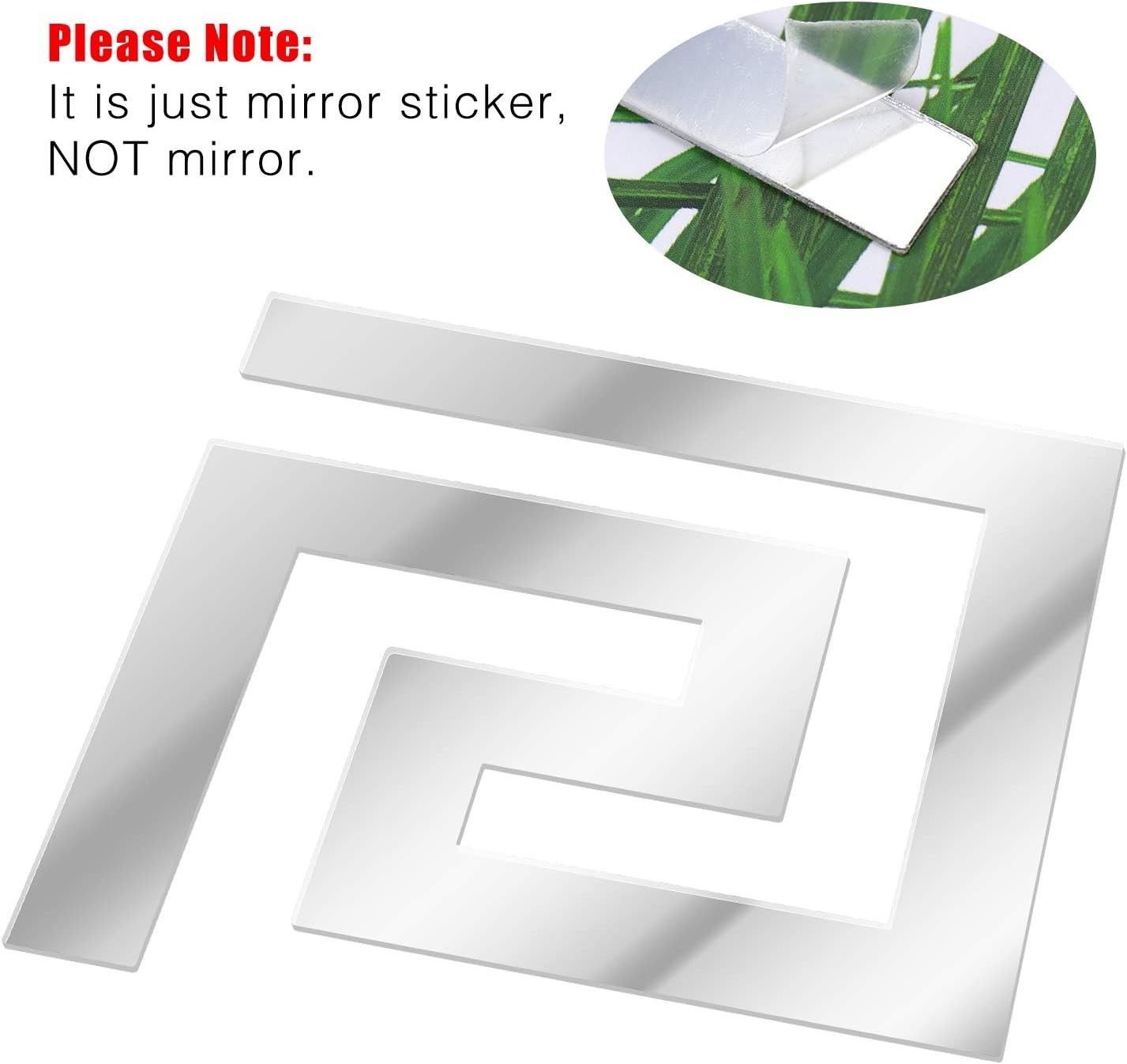 Geometric Reflective Acrylic Wall Decals – 30 Pcs Removable Stickers for Home
