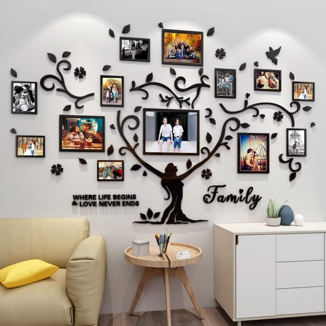 3D Sticker Decal Wall – Family Tree Decor DIY Picture Frames 4 * 6 5 * 7 8 * …