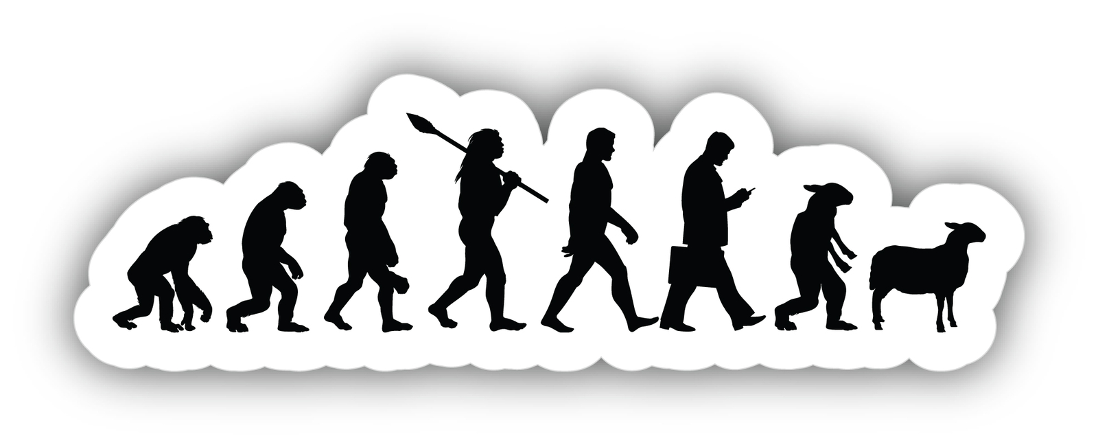 Modern Evolution Vinyl Sticker Decal