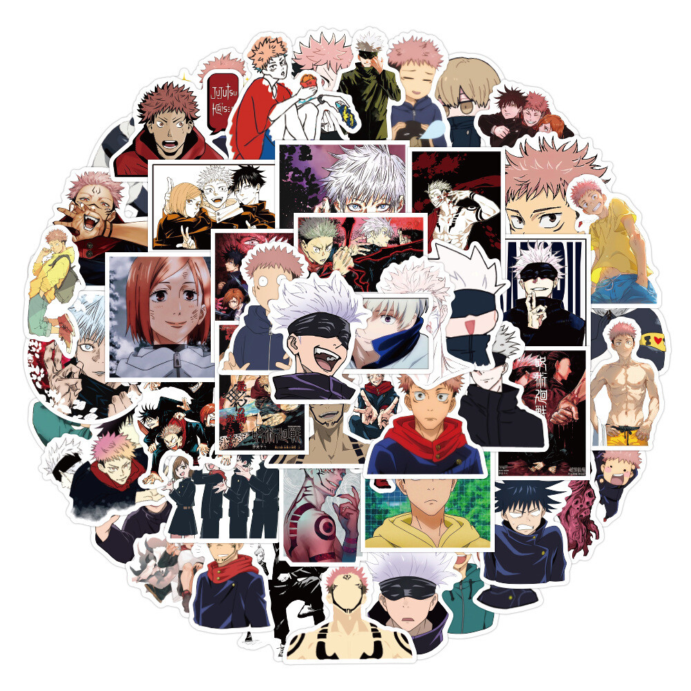 100Pcs Jujutsu Kaisen Anime Sticker for Teens Girls Bottles Waterproof