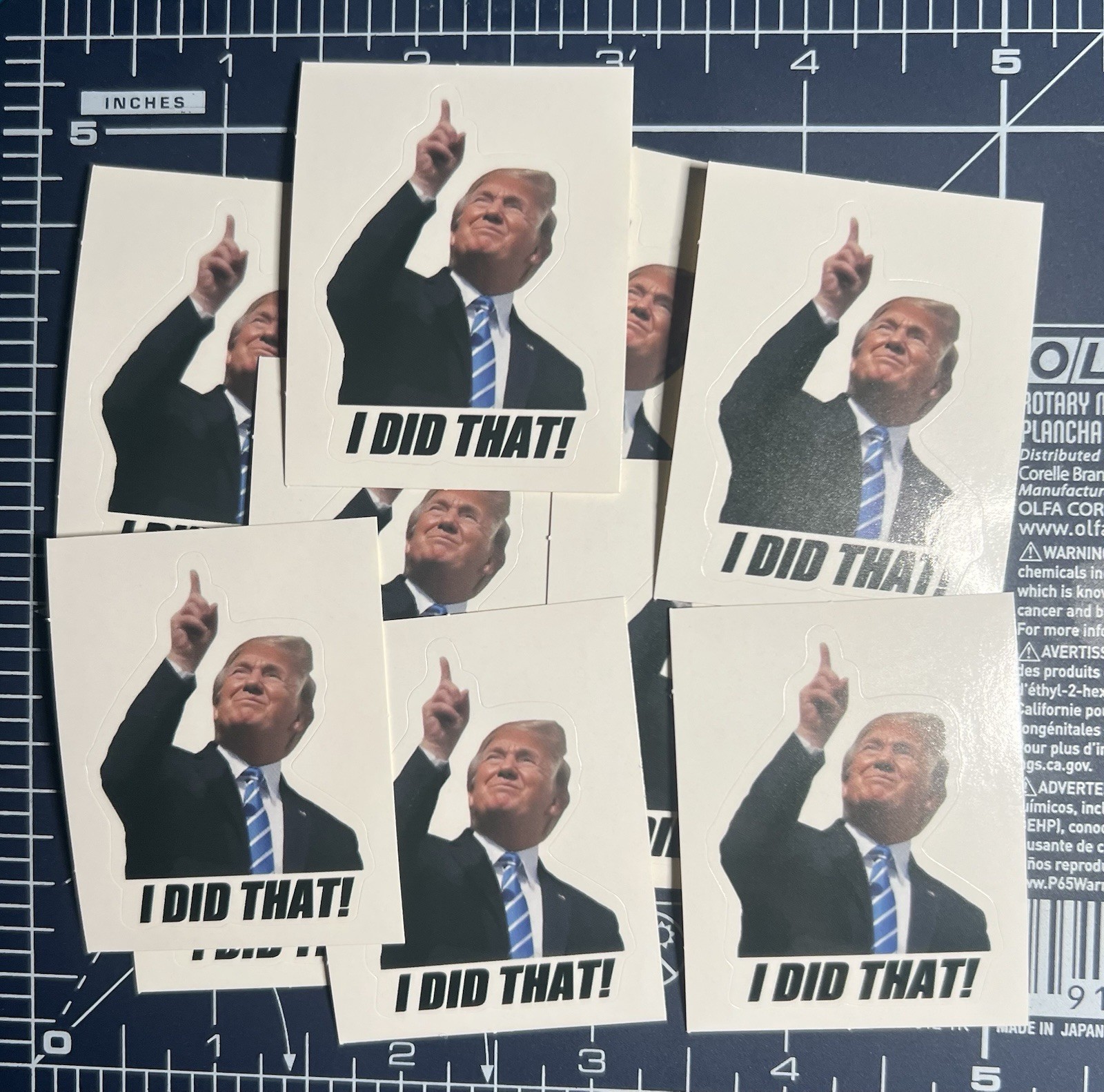 10x “I Did That” Trump Sticker Funny Political Meme Decal Waterproof Laptop Car