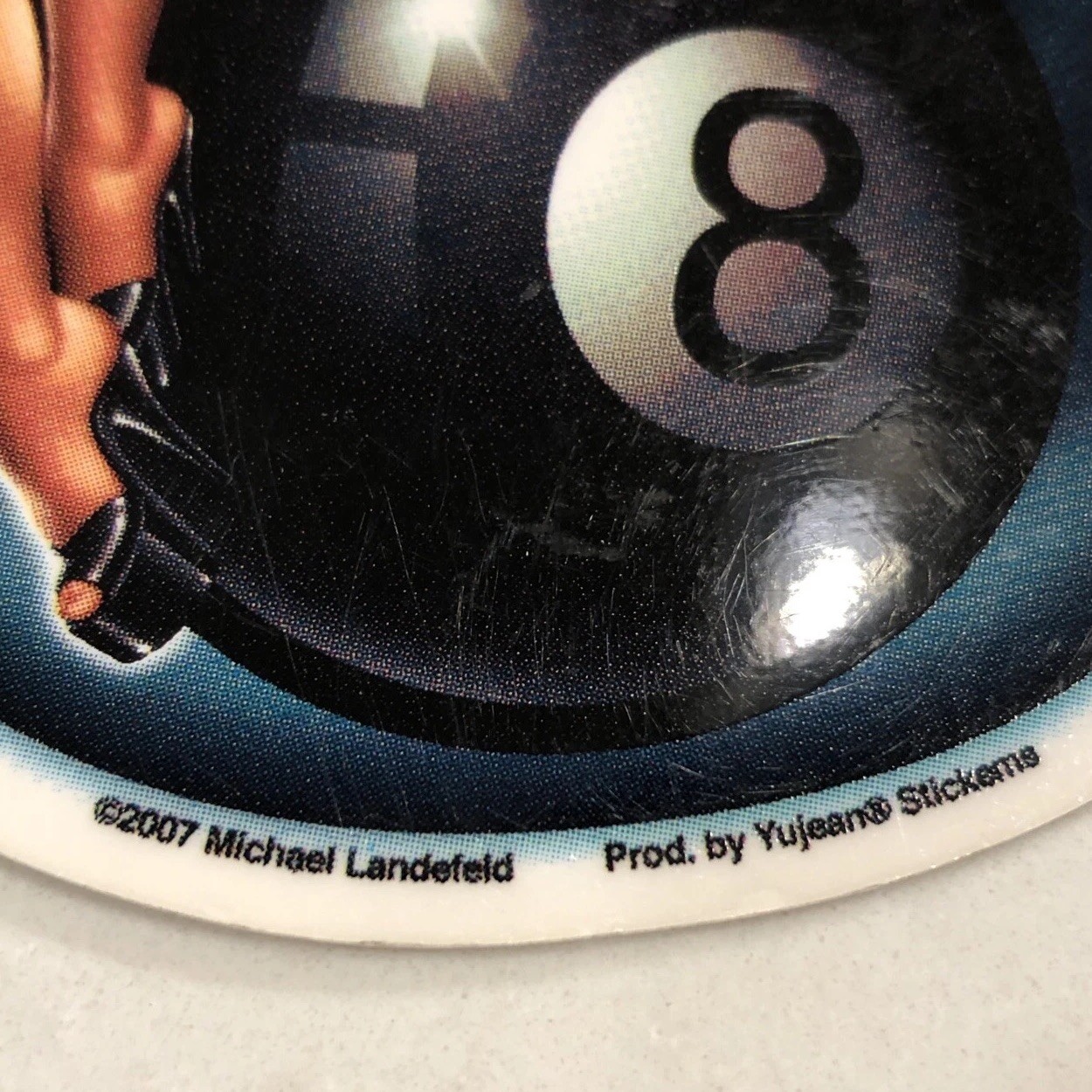 EIGHTBALL LADY BY Michael Landefeld STICKER DECAL 2007 YUJEAN