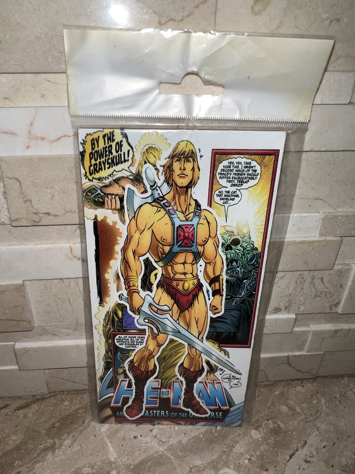 He-Man Masters Of The Universe Sticker Wall Mirror New 4” X 8”