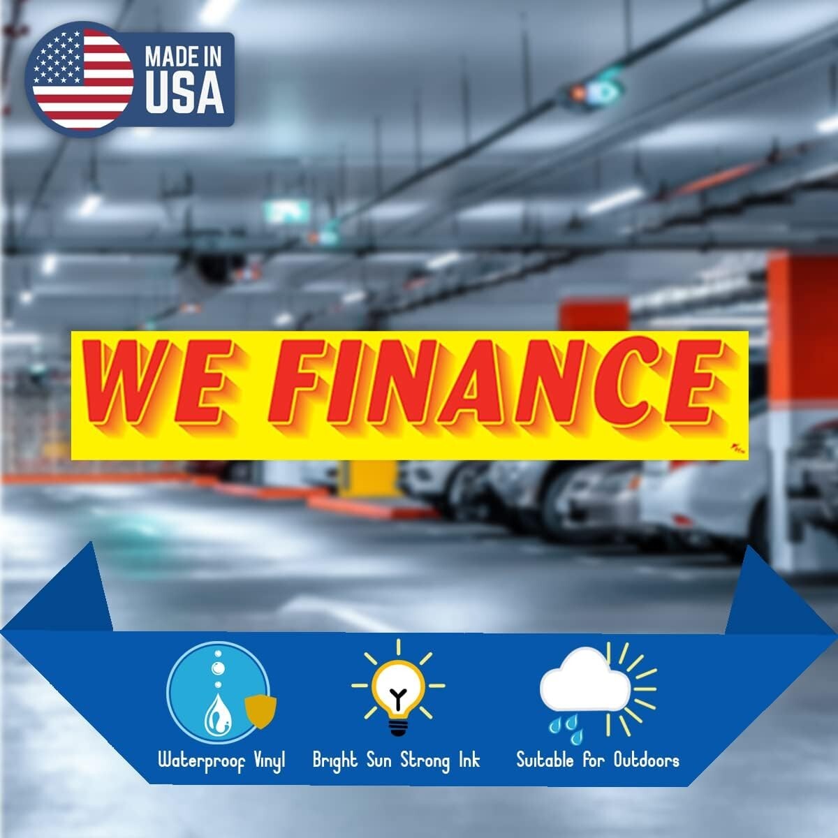 Vinyl Number and We Finance Slogans Decals Car Lot Windshield Pricing Stickers