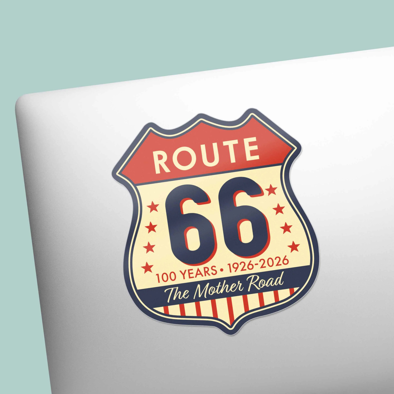 100th Anniversary Route 66 Sticker – The Mother Road Highway Sign
