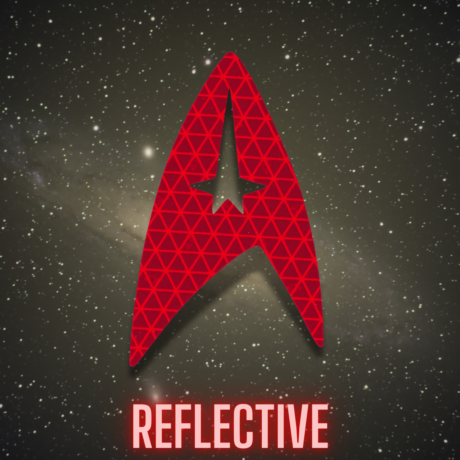 Star Trek Symbol Reflective Decal Starfleet Reflector Sticker For Trekkies