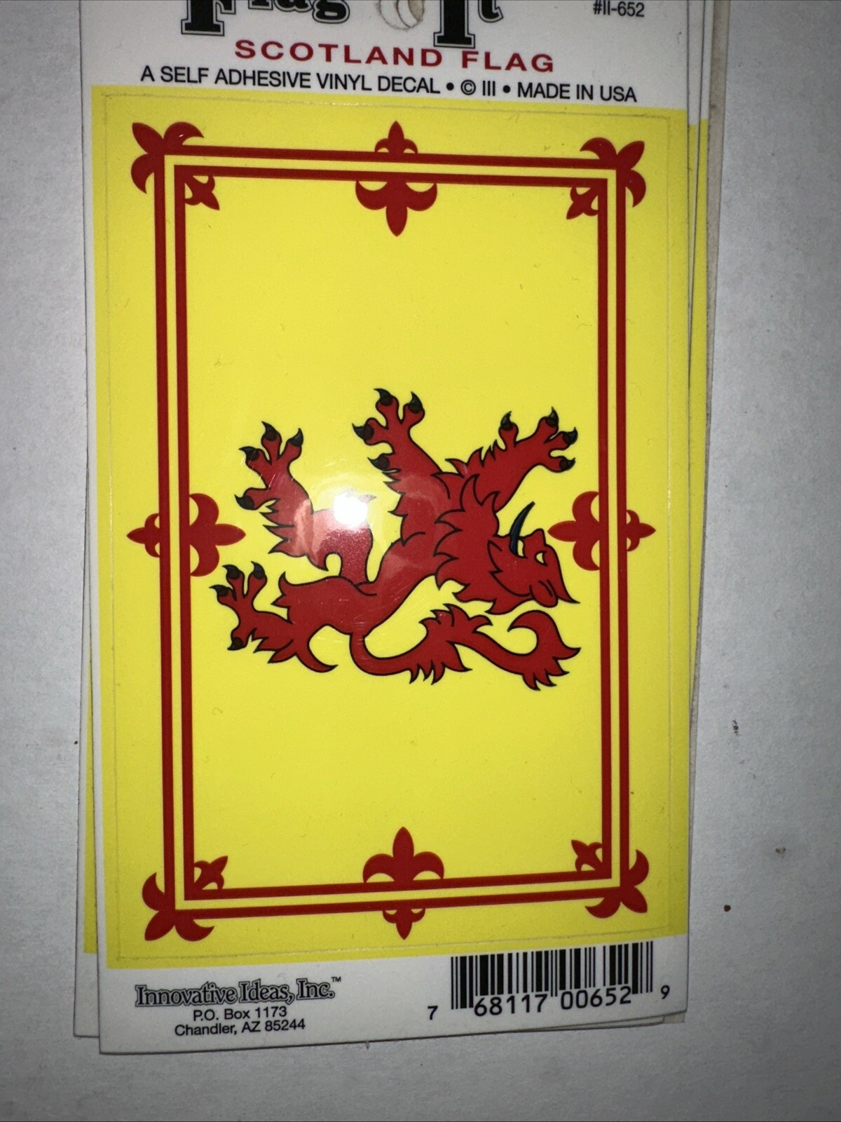 Scotland International Flag Sticker Decal Lot Of 3 – New Old Stock, See Photos!