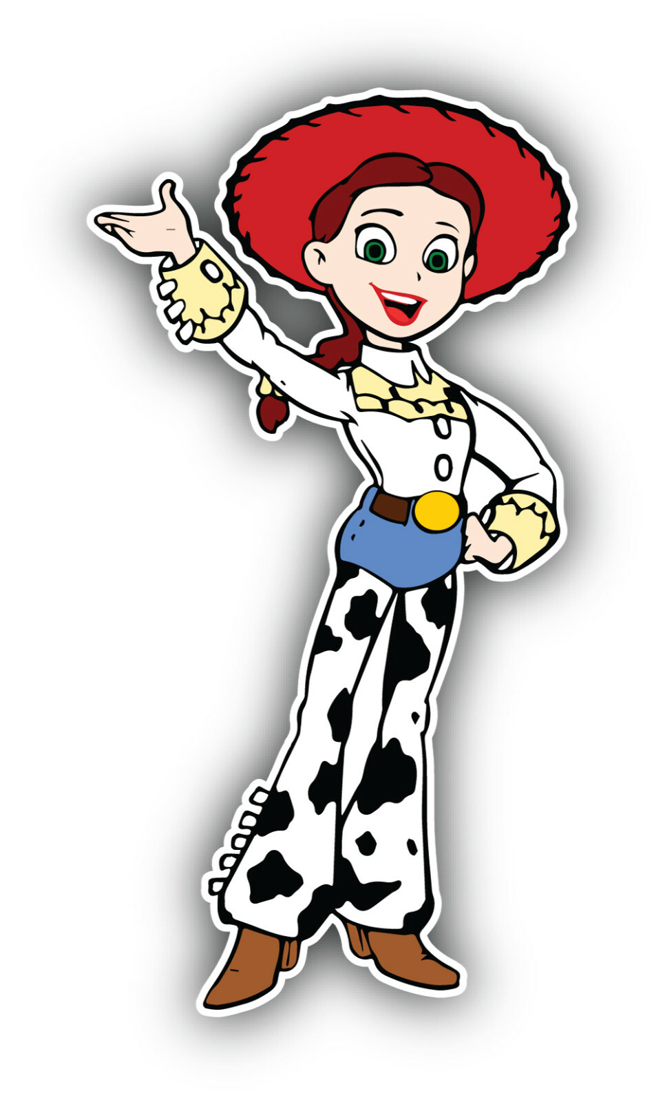 Toy Story Cartoon Jessie Sticker Bumper Decal – "SIZES"