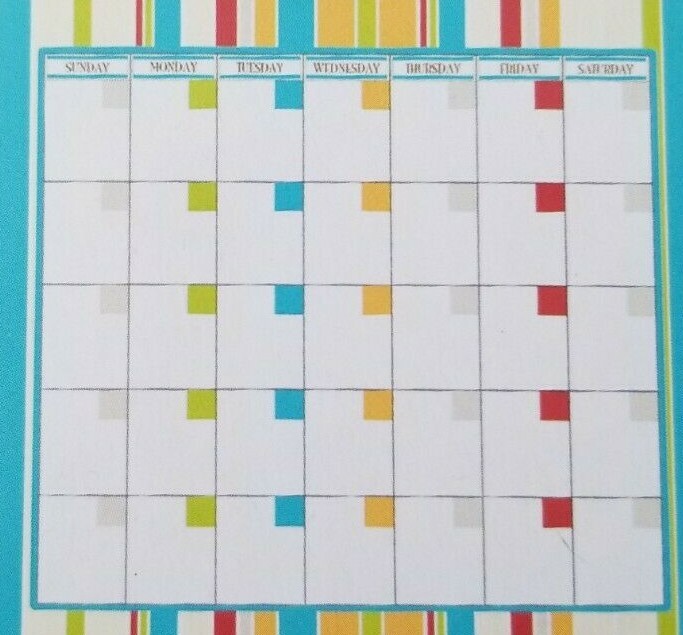 Motifs In A Minute! 2 Monthly Planning Calendars Wall Decals NIP