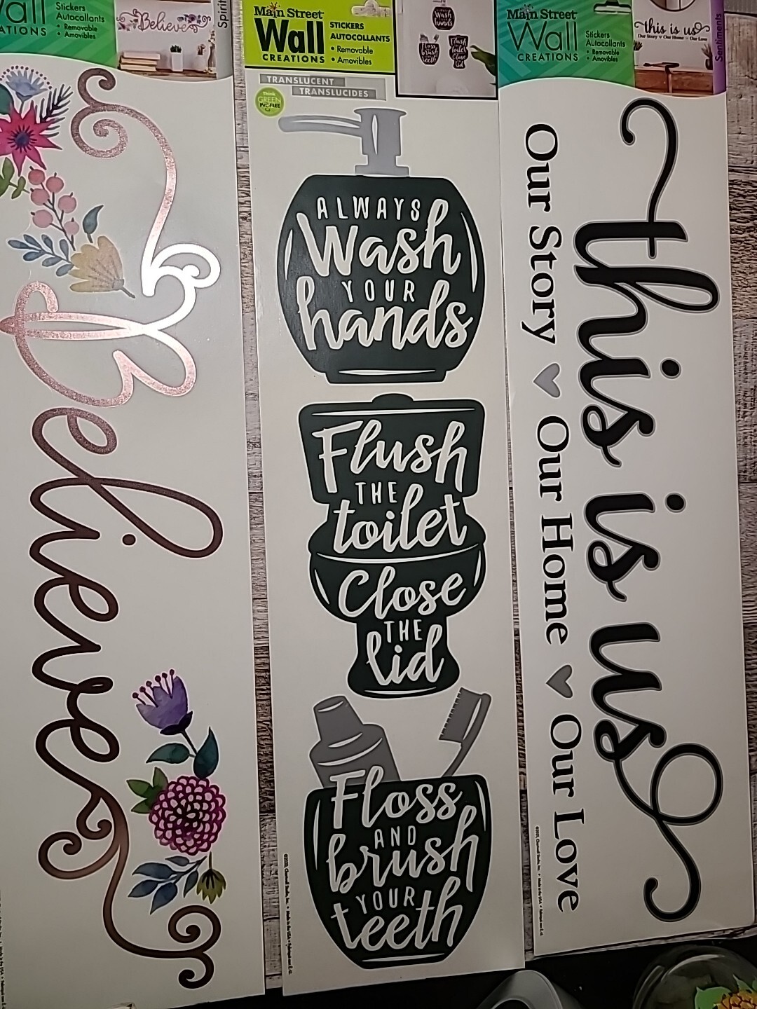 6 MAIN STREET WALL CREATIONS This Is Us, Bathroom, Believe 3 LAUNDRY ROOM. New
