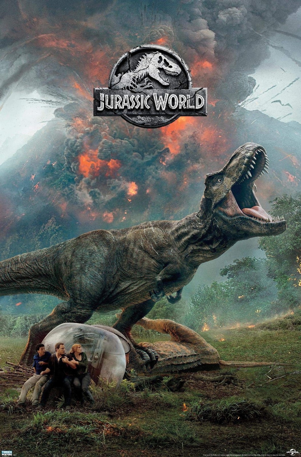 Trends International Jurassic World: Fallen Kingdom – Volcano Wall Poster, 22…