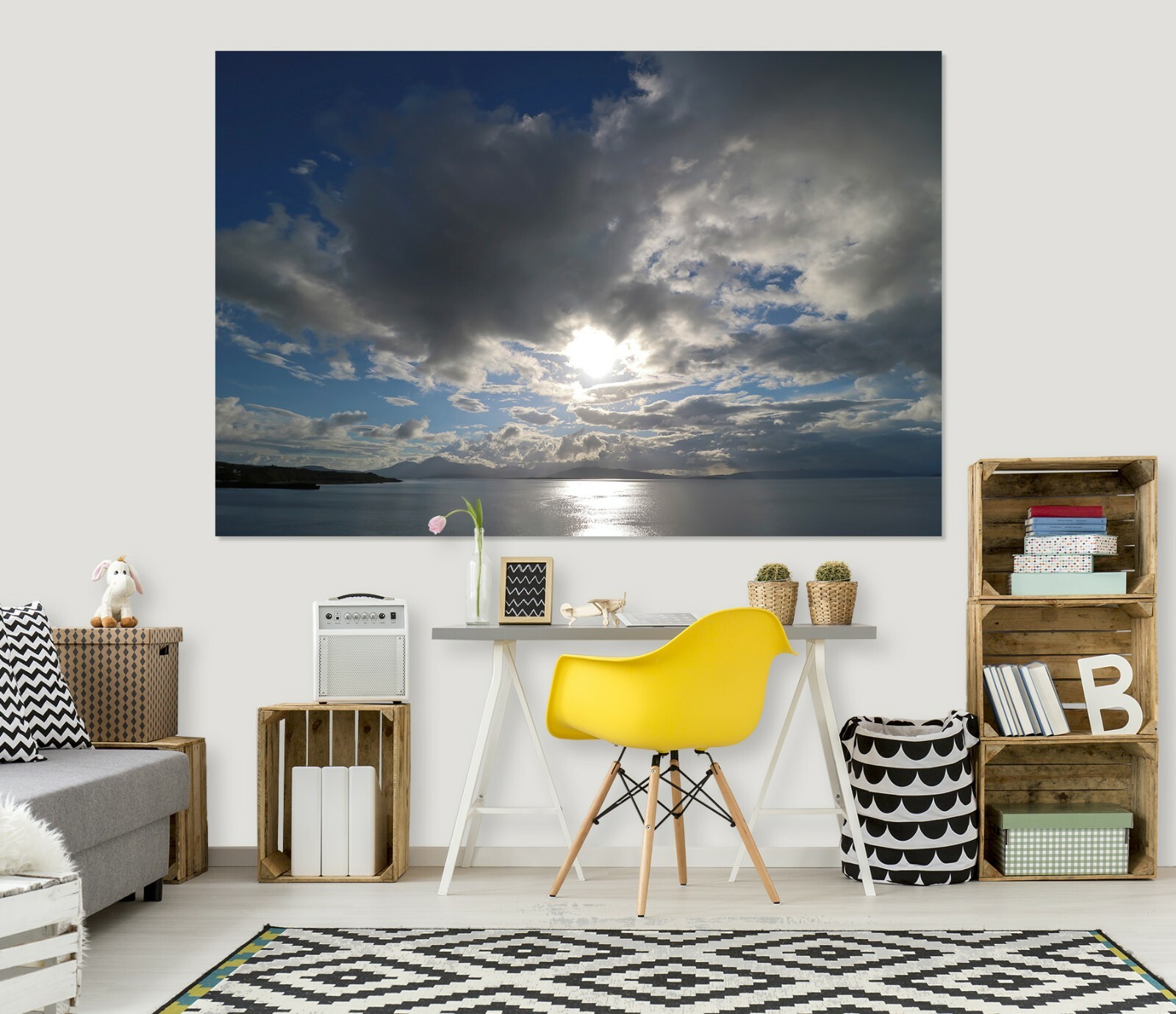 3D Sunburst Sky ZHU425 Wall Stickers Wall Murals Wallpaper Jerry LoFaro Amy