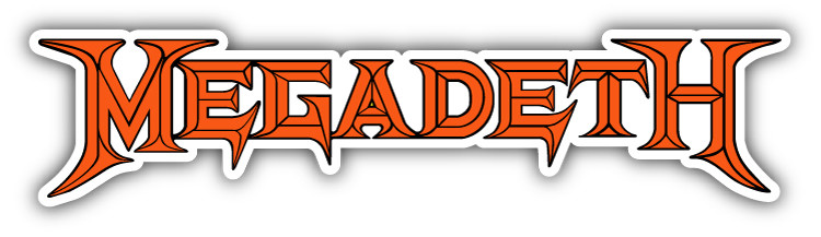 Megadeth Slogan Car Bumper Sticker Decal – 3", 5", 6" or 8"