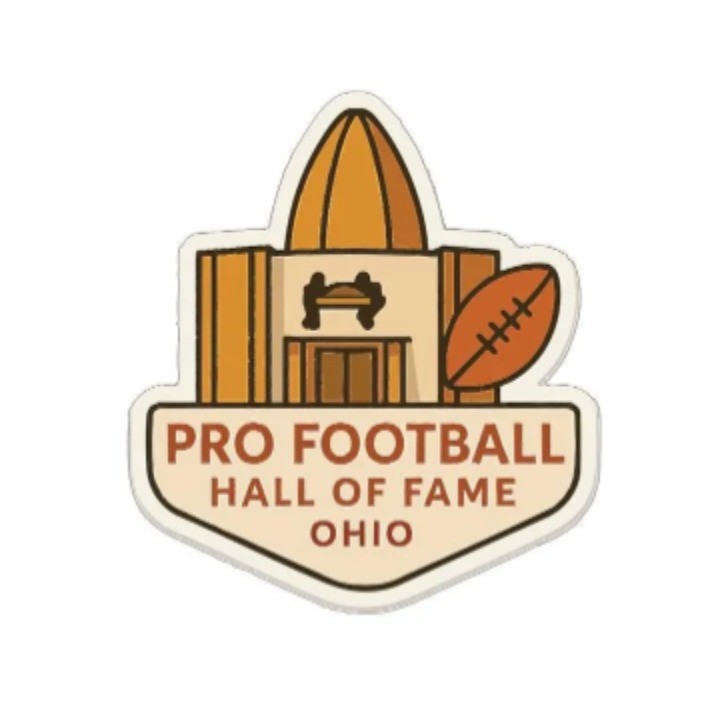 Pro Football Hall of Fame Ohio Iron On Heat Transfer Vinyl HTV Die-Cut Symbolic
