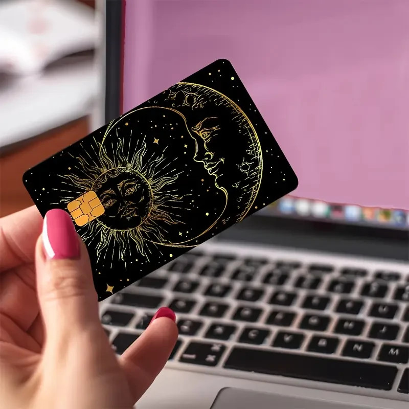 Sun & Moon Celestial Credit Debit Card Skin Sticker