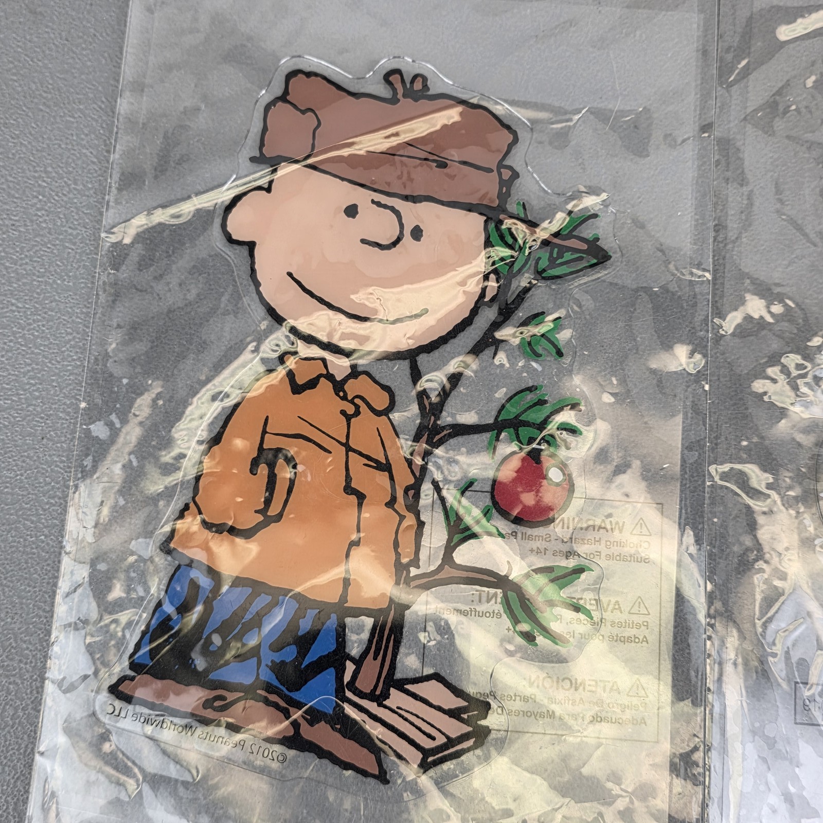 Peanuts Charlie Brown Christmas Window Clings Set of 2 Holiday Decor Reusable