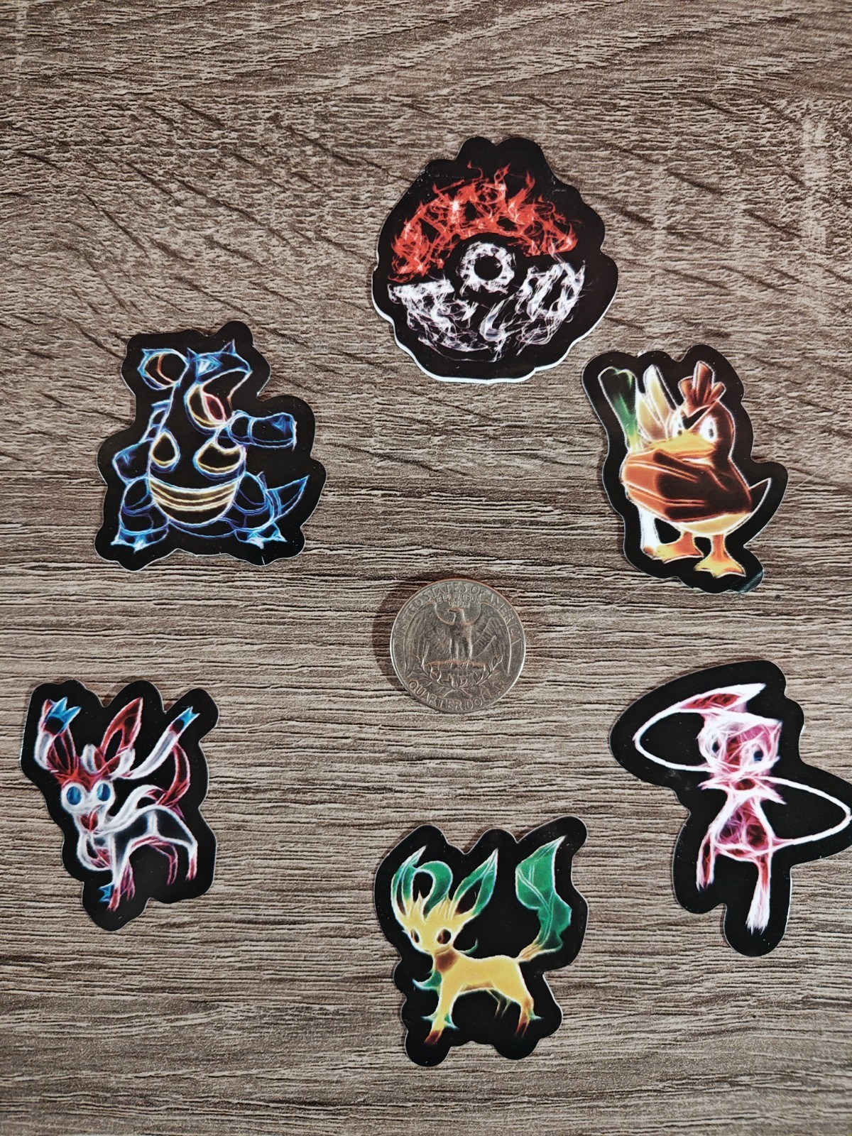 Pokemon Sticker Bundle Pack Decal – Neon – US Seller 60Pcs