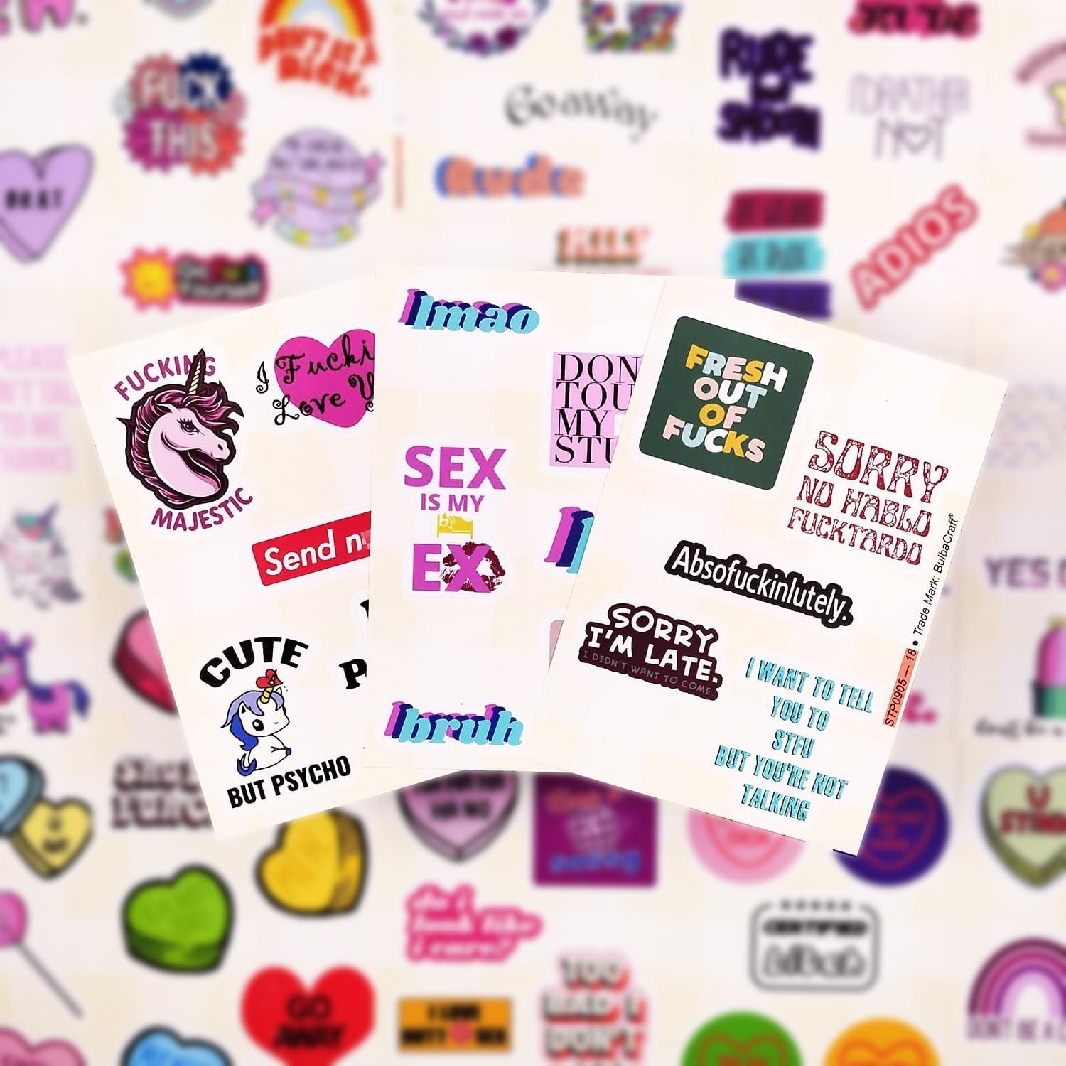 100PCS High-Quality Crude Humor Stickers – Fun Gifts for Friends and Family