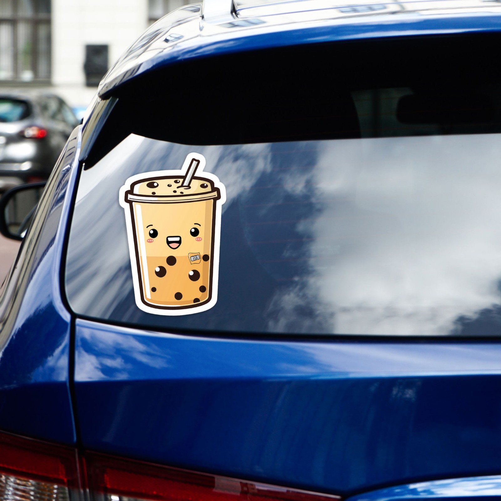 Iced Bubble Tea Drink – Vinyl Decal Sticker – Car Window Laptop – #1618