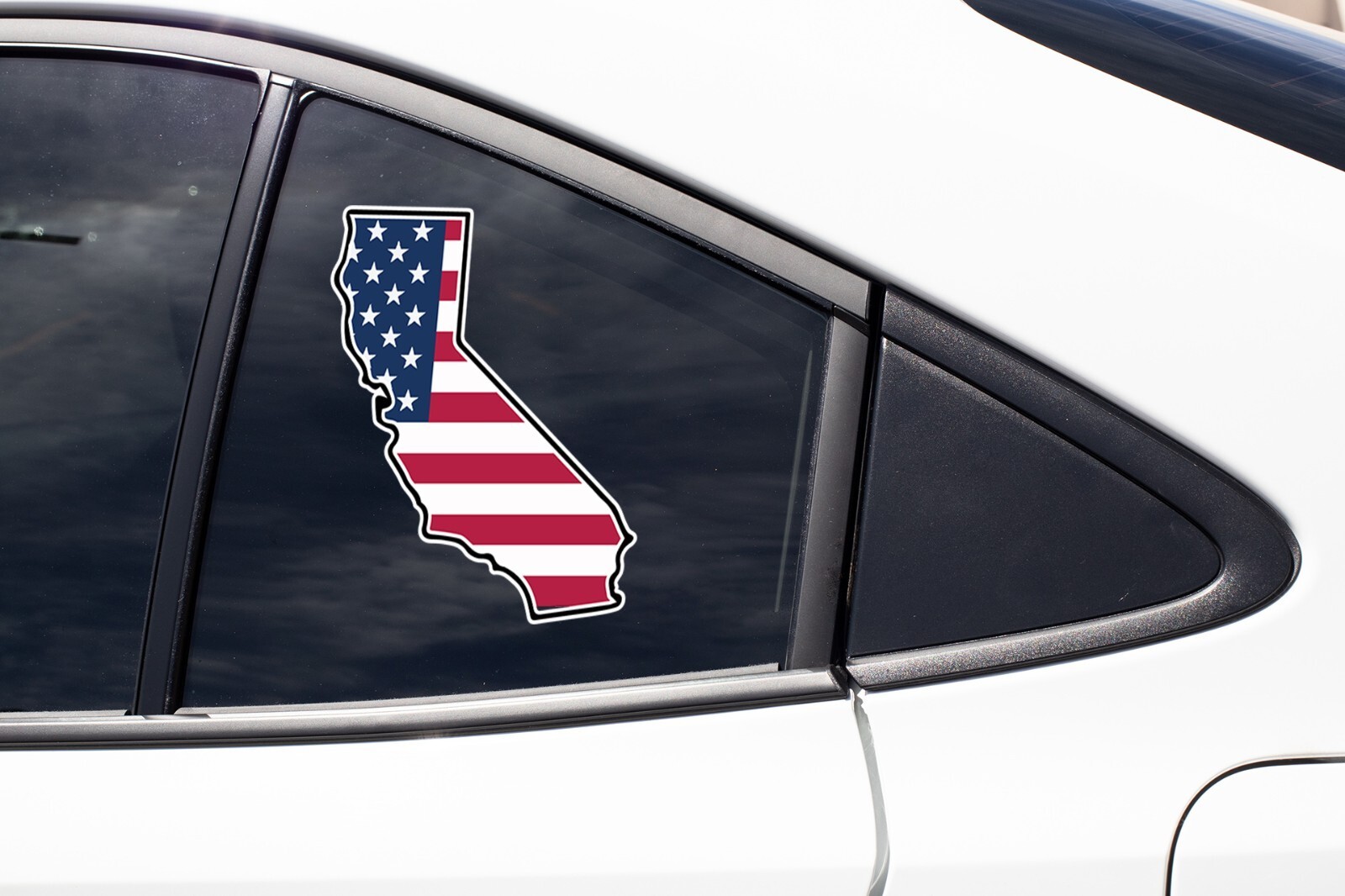 State of California Flag Map Sticker Decal USA California State