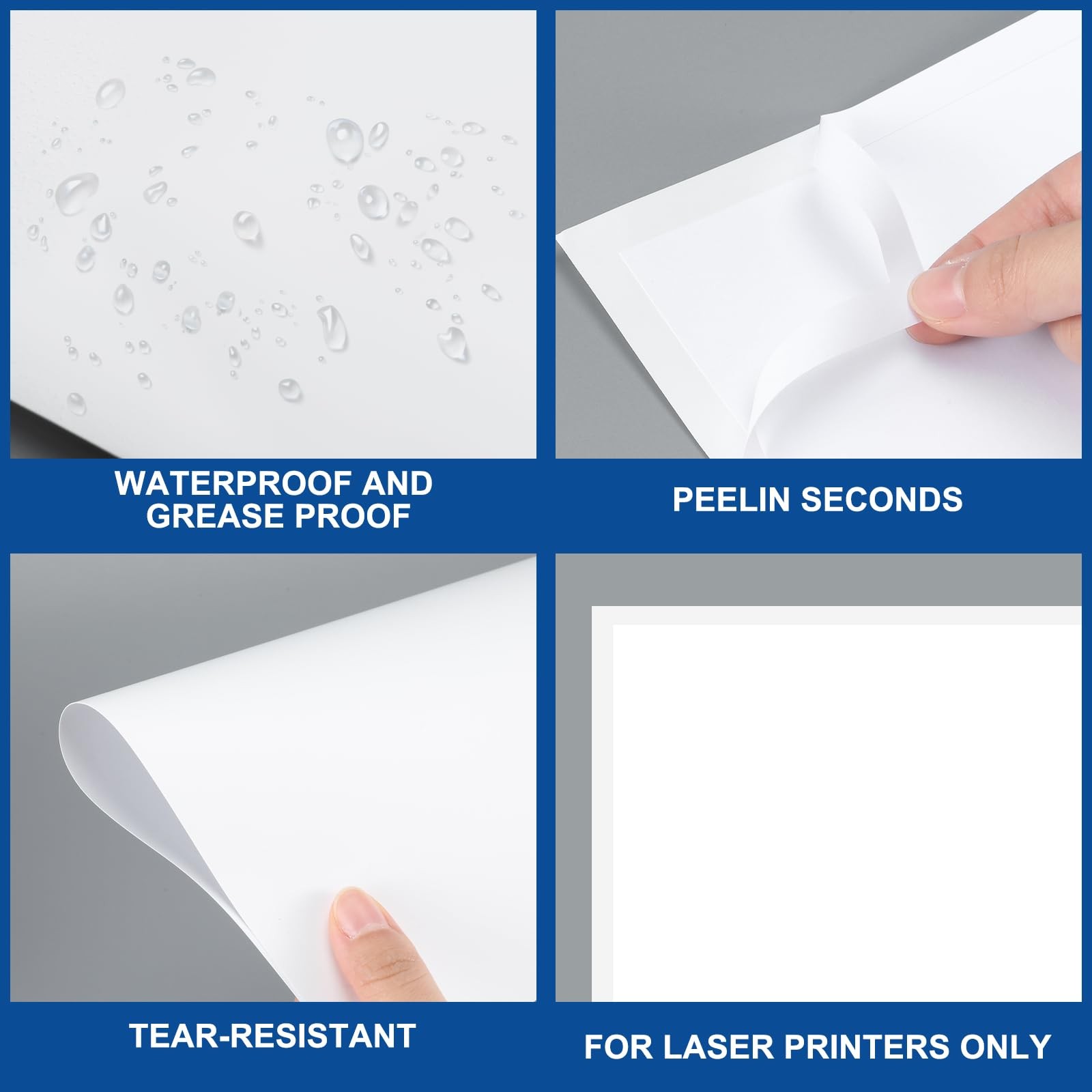 Maitys 200 Pcs Outdoor Window Stickers for Car Dealers 8.5" x 11" Plain White…