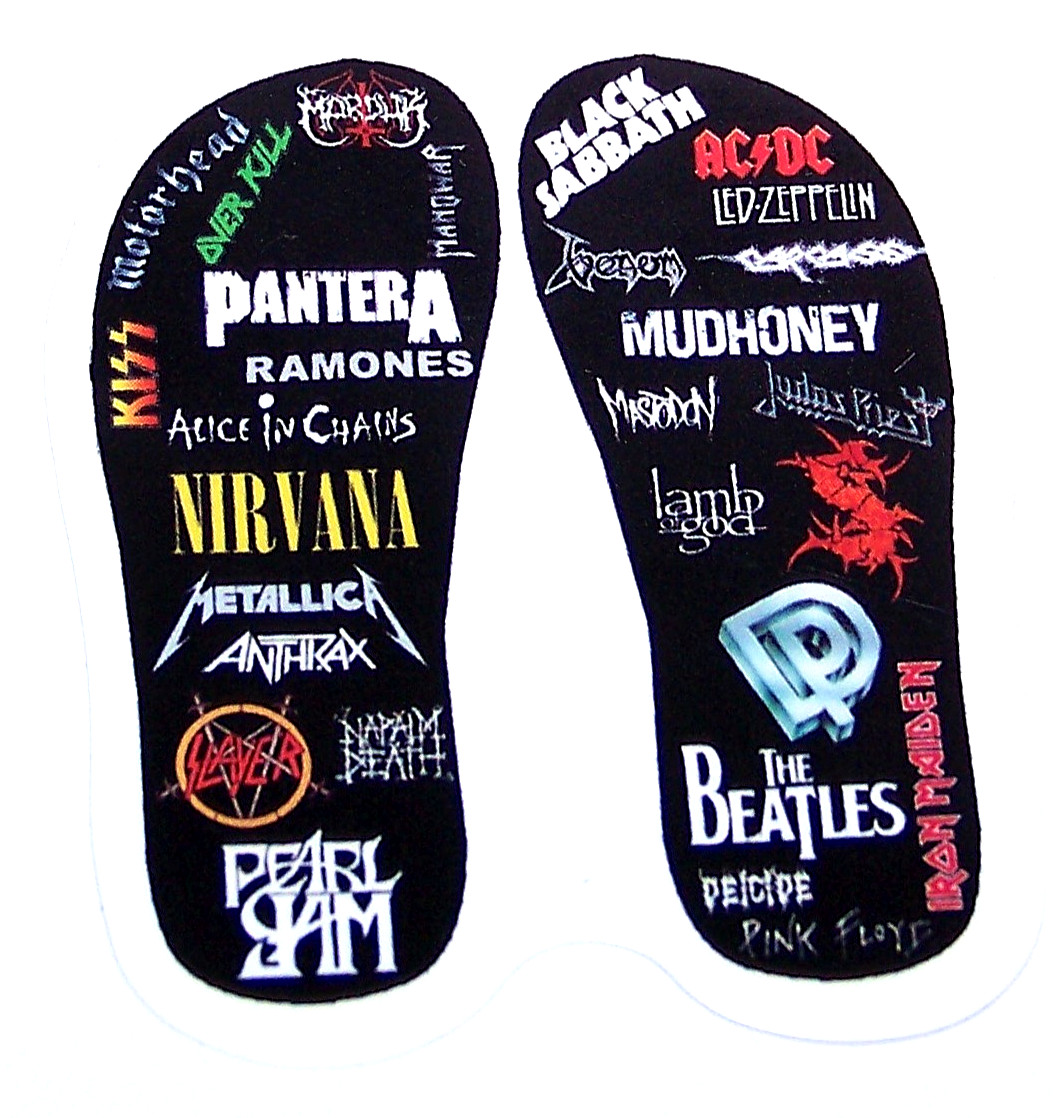 Rock Prints – Sticker Decal Official Band Music Sabbath Pearl Jam Nirvana Slayer