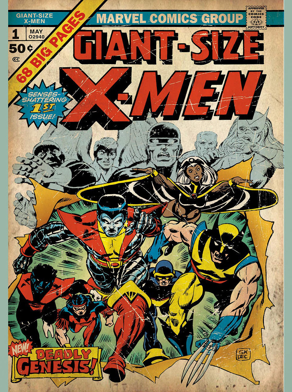 Fathead Giant-Sized X-Men #1 Marvel Comics Heroes Wall Decor New 96-96026