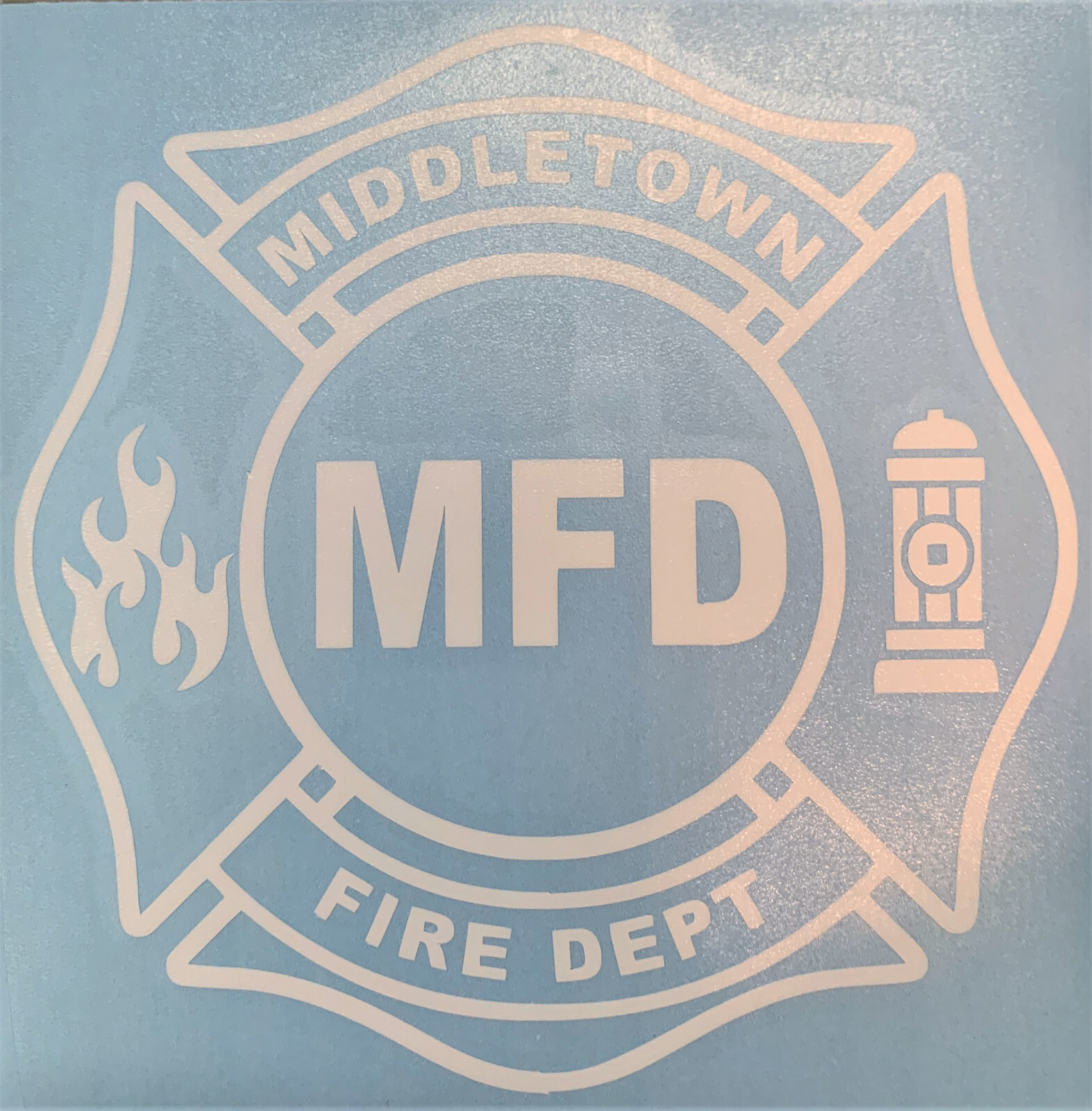 Custom Fire Department Decal(s) – Oracal 651 Outdoor Vinyl – 5.0" x 5.0"