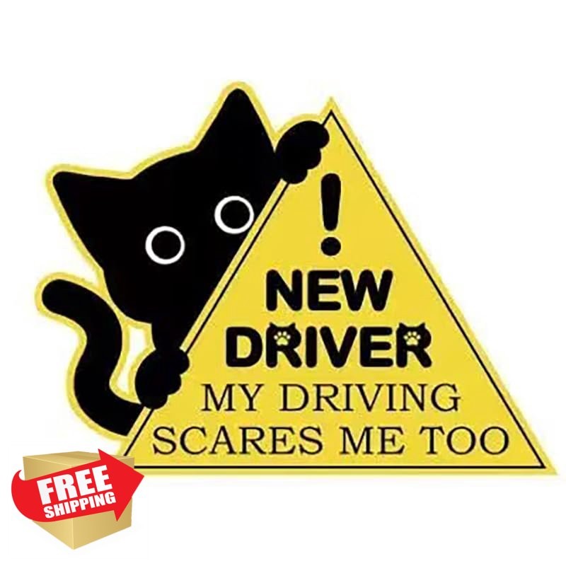 The Only One Driver Magnet Sticker Yellow Black 3PC