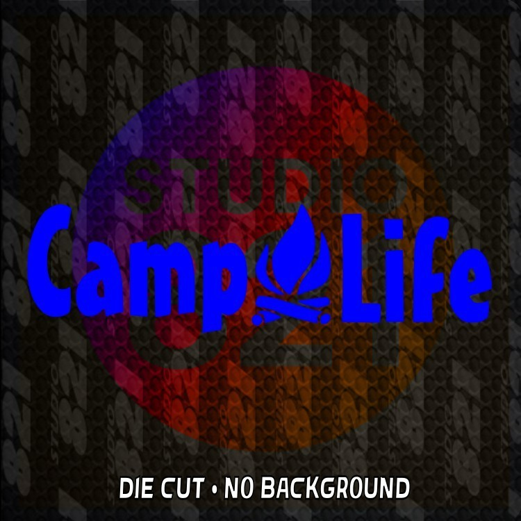 Camp Life Vinyl Decal Sticker – Die Cut ATV RV Camping, Outdoors Family