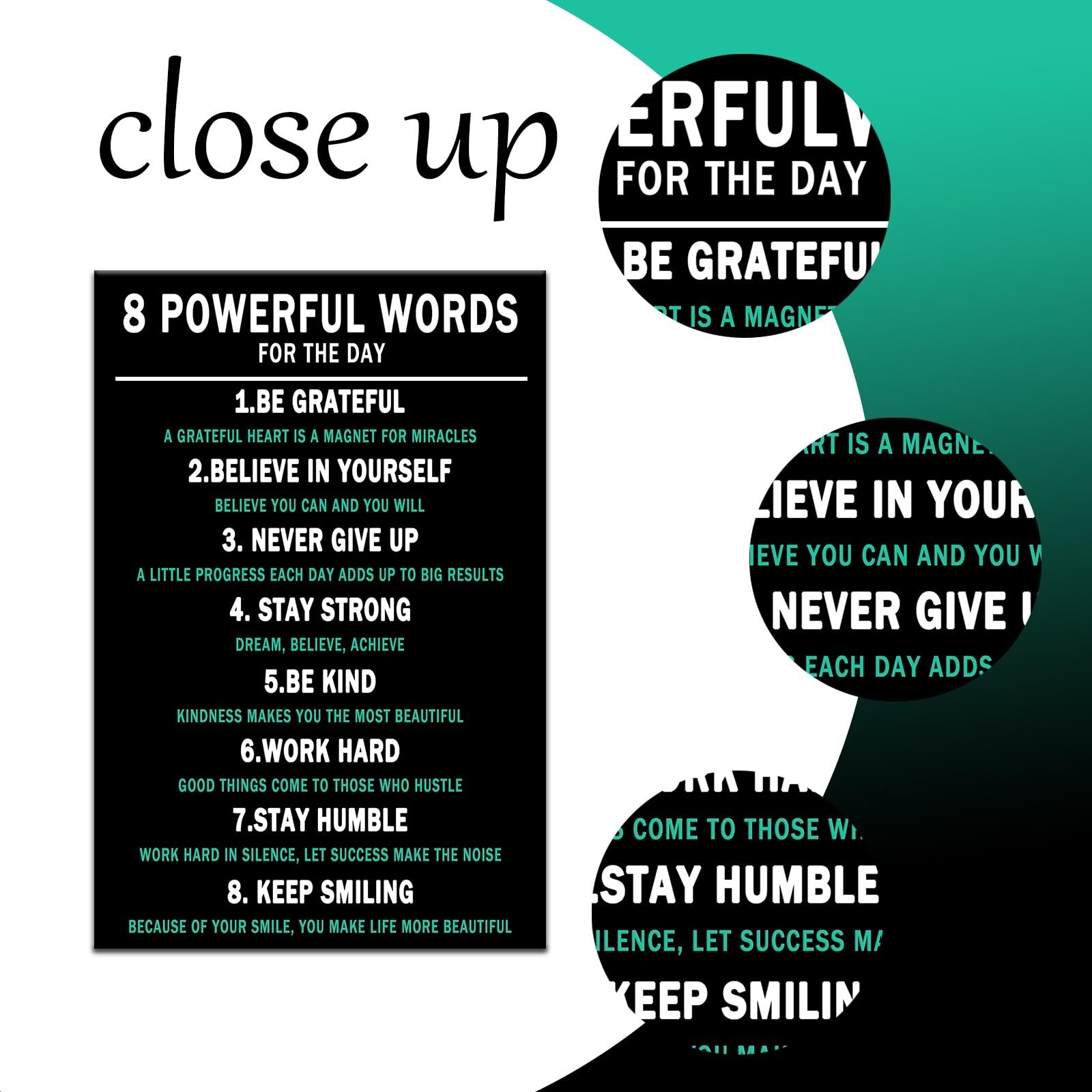 Motivational Wall Art 8 Powerful Words Entrepreneur Quotes Painting Inspirati…