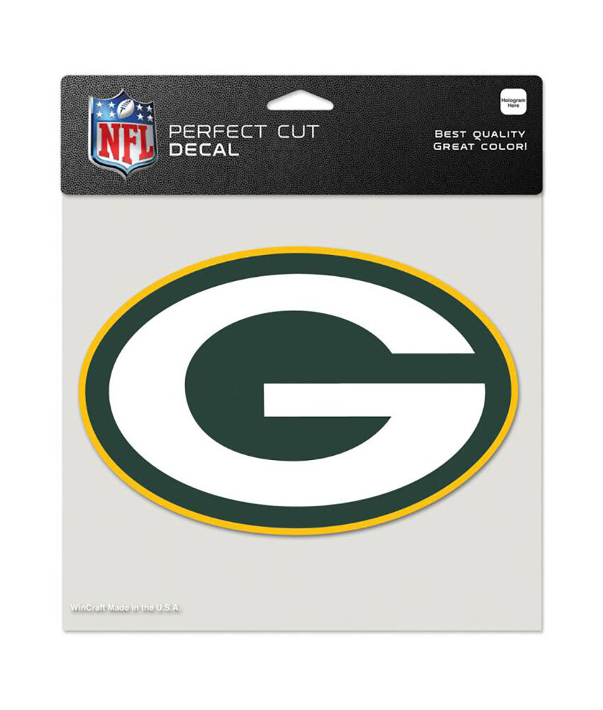 Green Bay Packers 8 x 8" Perfect Cut Decal
