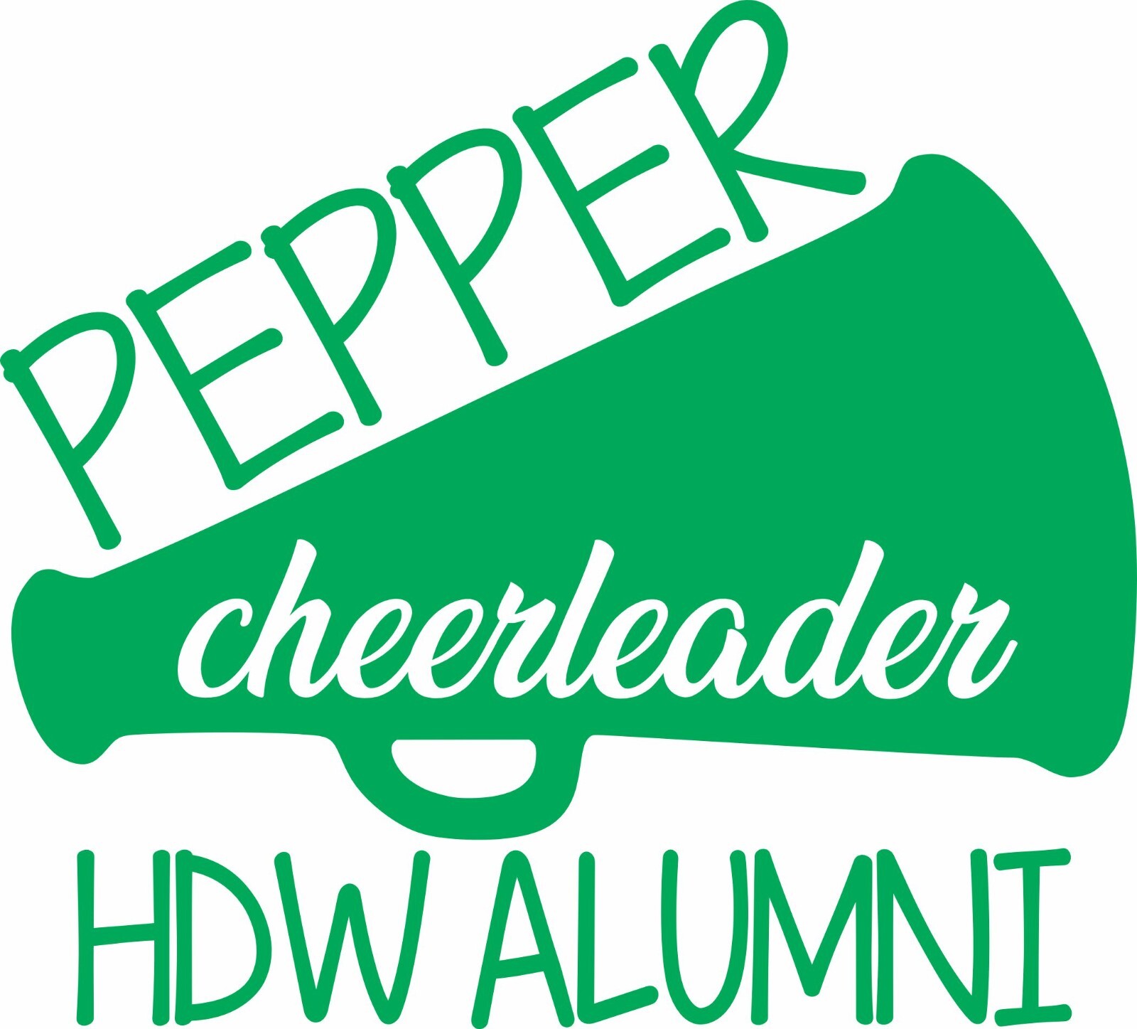 Personalized Cheerleader School Cheer Sports Car Vinyl Decal Sticker Varsity Jr