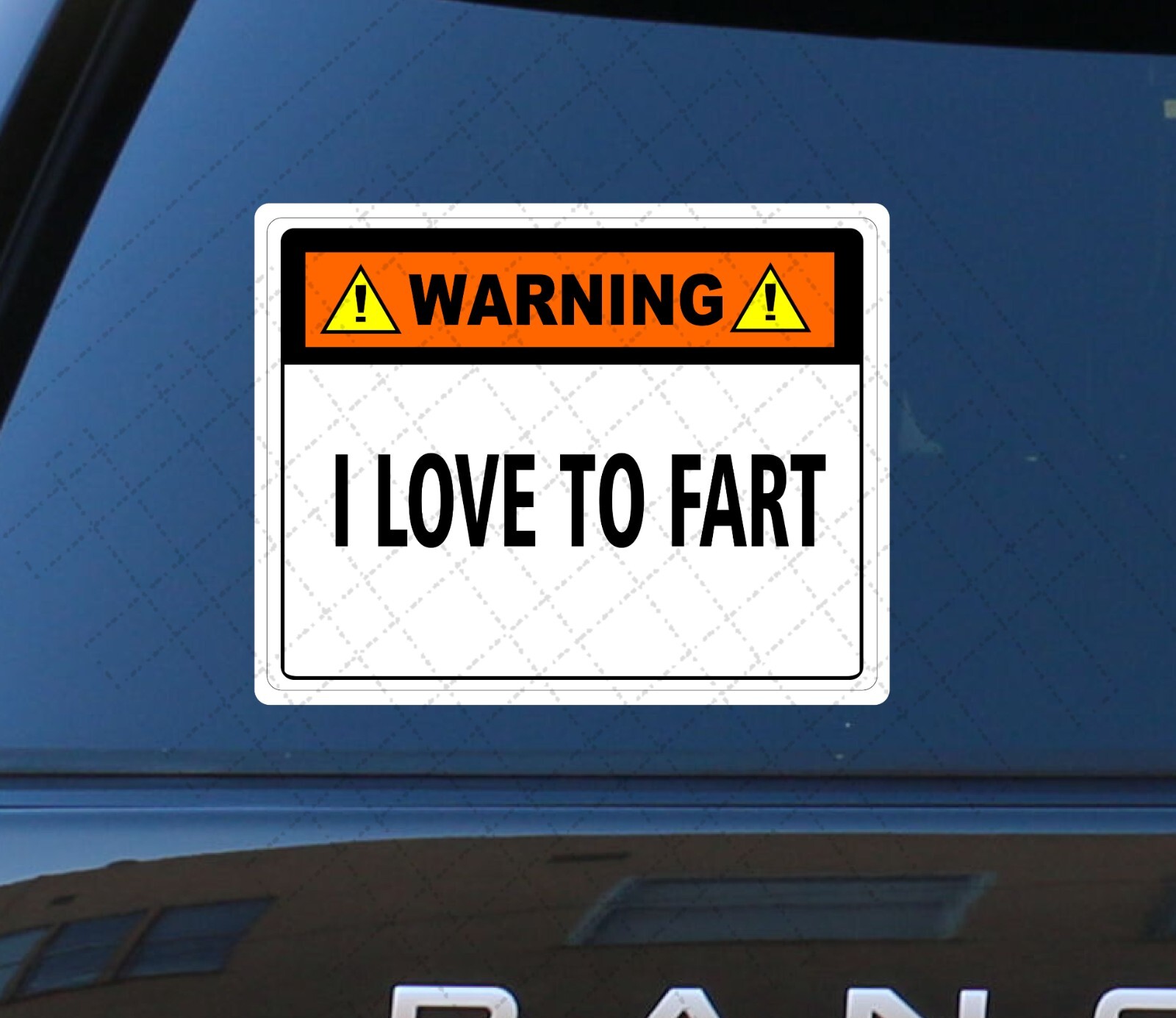 Warning I Love To Fart – Funny Warning Stickers