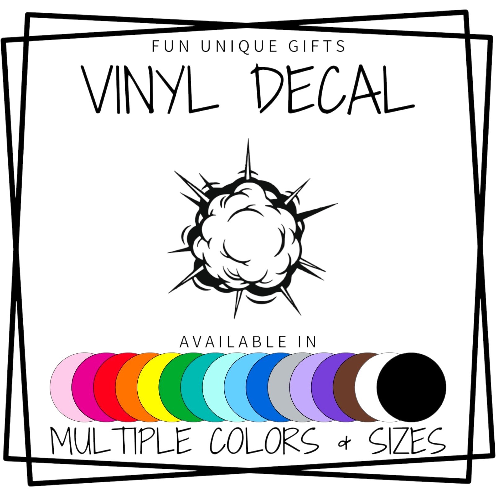 Bomb Vinyl Decal Sticker -Multiple Colors & Sizes- FREE SHIPPING
