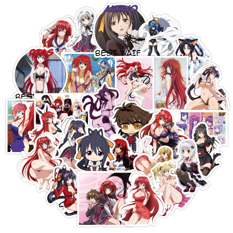 100Pcs High School D×D Sticker for Adults Teens Girls Scrapbooking Water Bottles