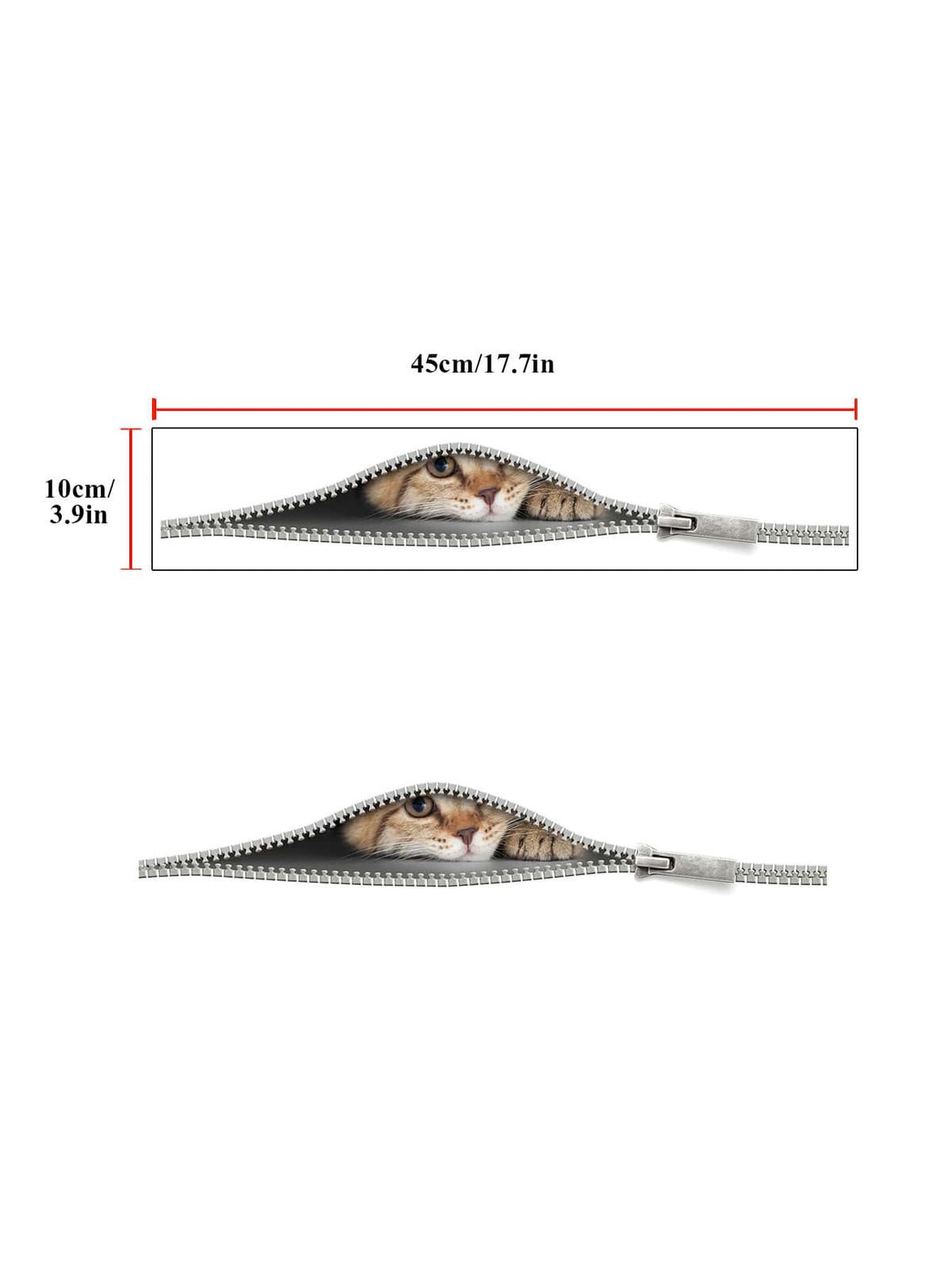 3D Cat Print Wall Toilet Sticker Peel and Stick Wall Art Home Decor Removable