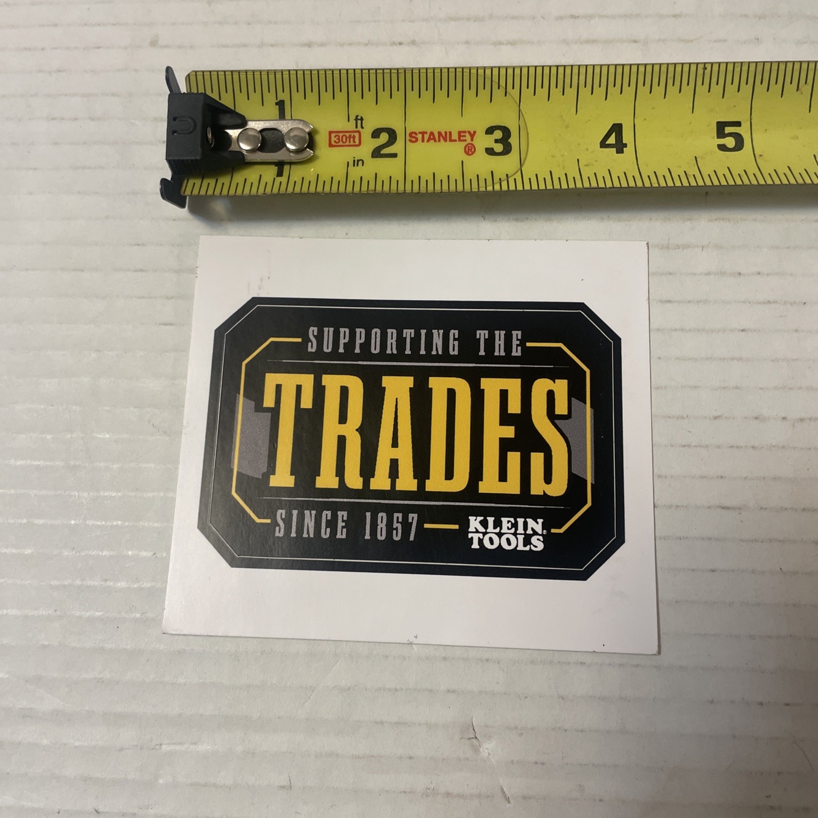 Klein Tools Tradesman Club Exclusive Giveaway Sticker Sept. 2024 Support Trades