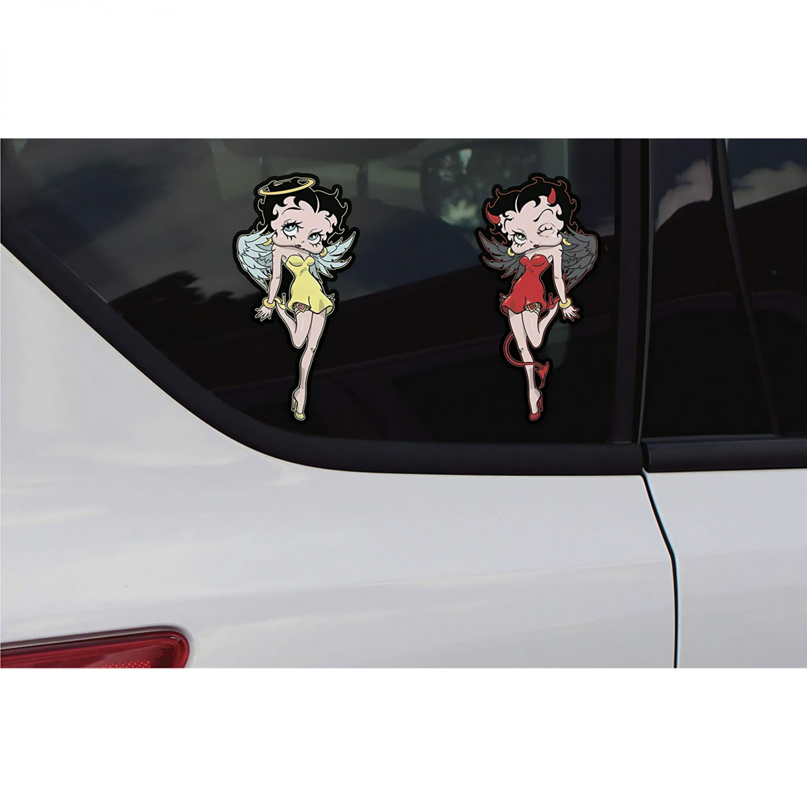 Betty Boop Angel and Devil Car Emblem Multi-Color