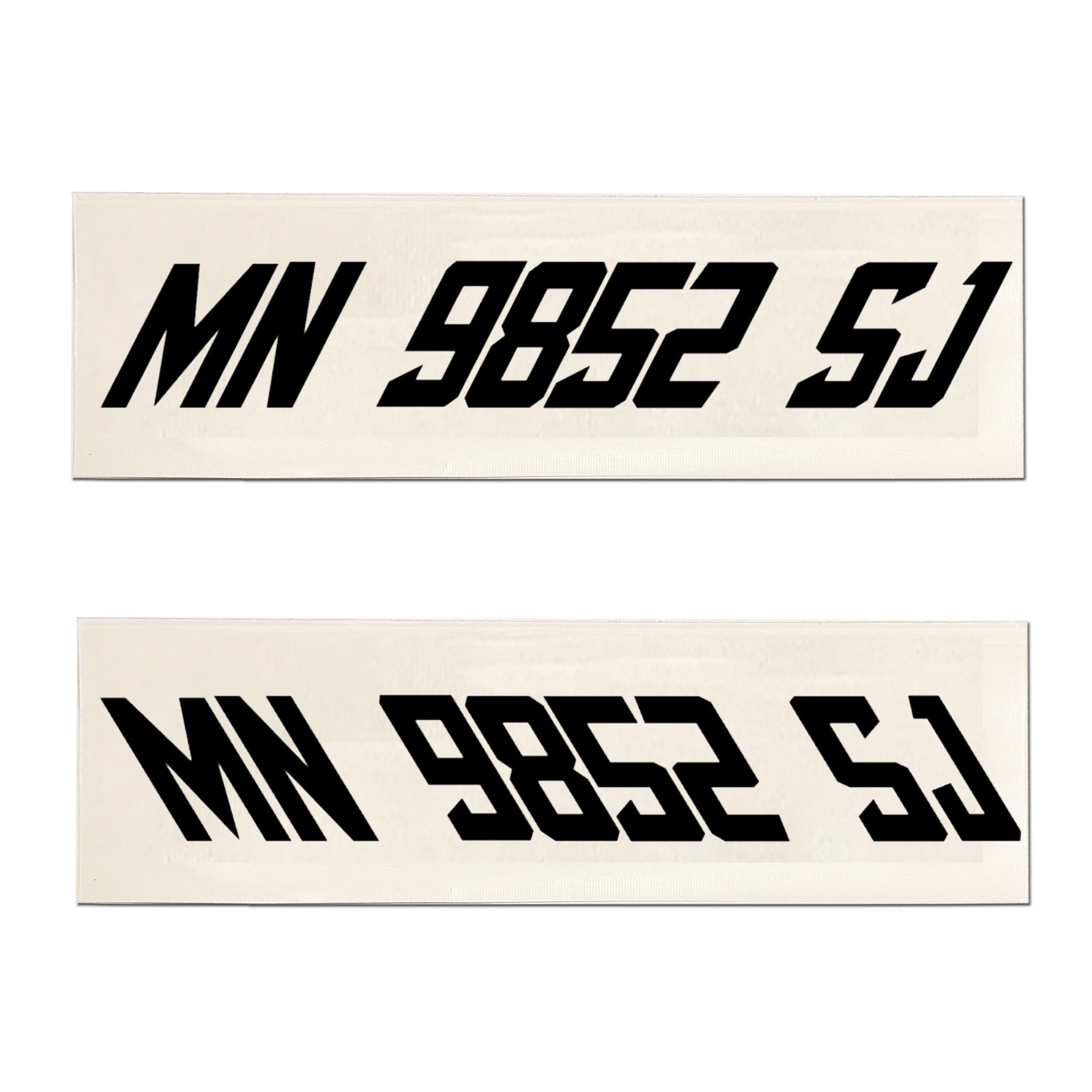 Boat Registration Numbers Vinyl Decal Set – 3" Tall USCG & State Compliant 852