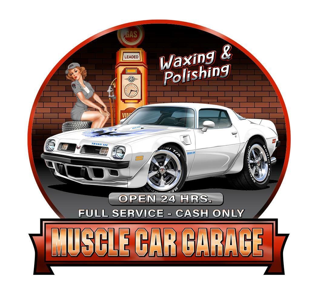 1975 Pontiac Trans Am Firebird Garage Sign Wall Art Graphic Sticker